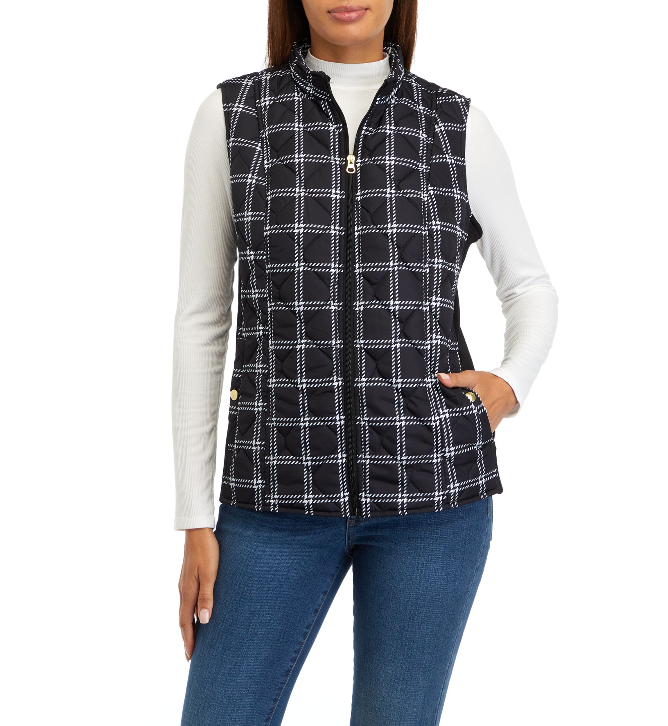   Womens Printed Side Rib Vest 
