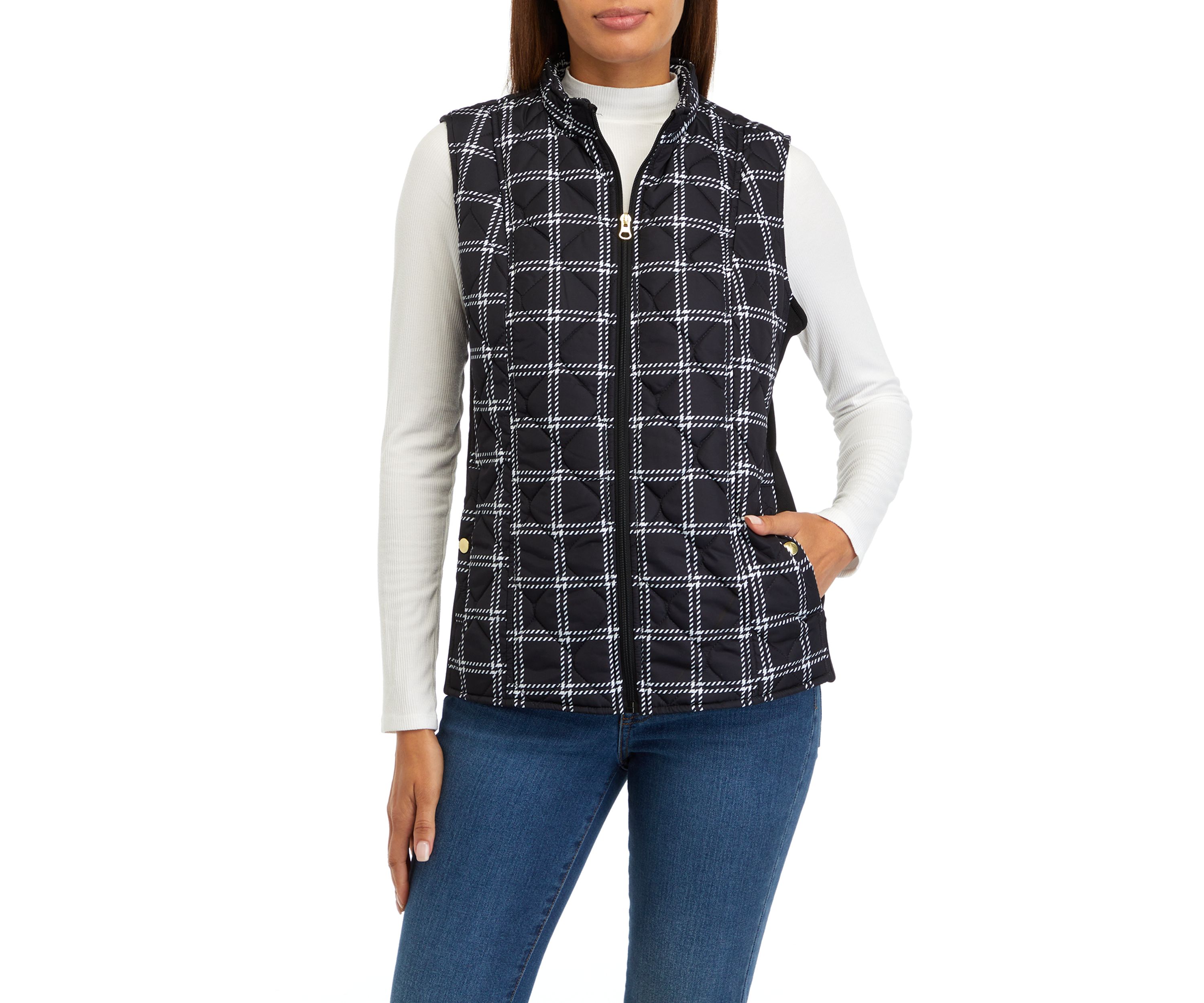   Womens Printed Side Rib Vest 