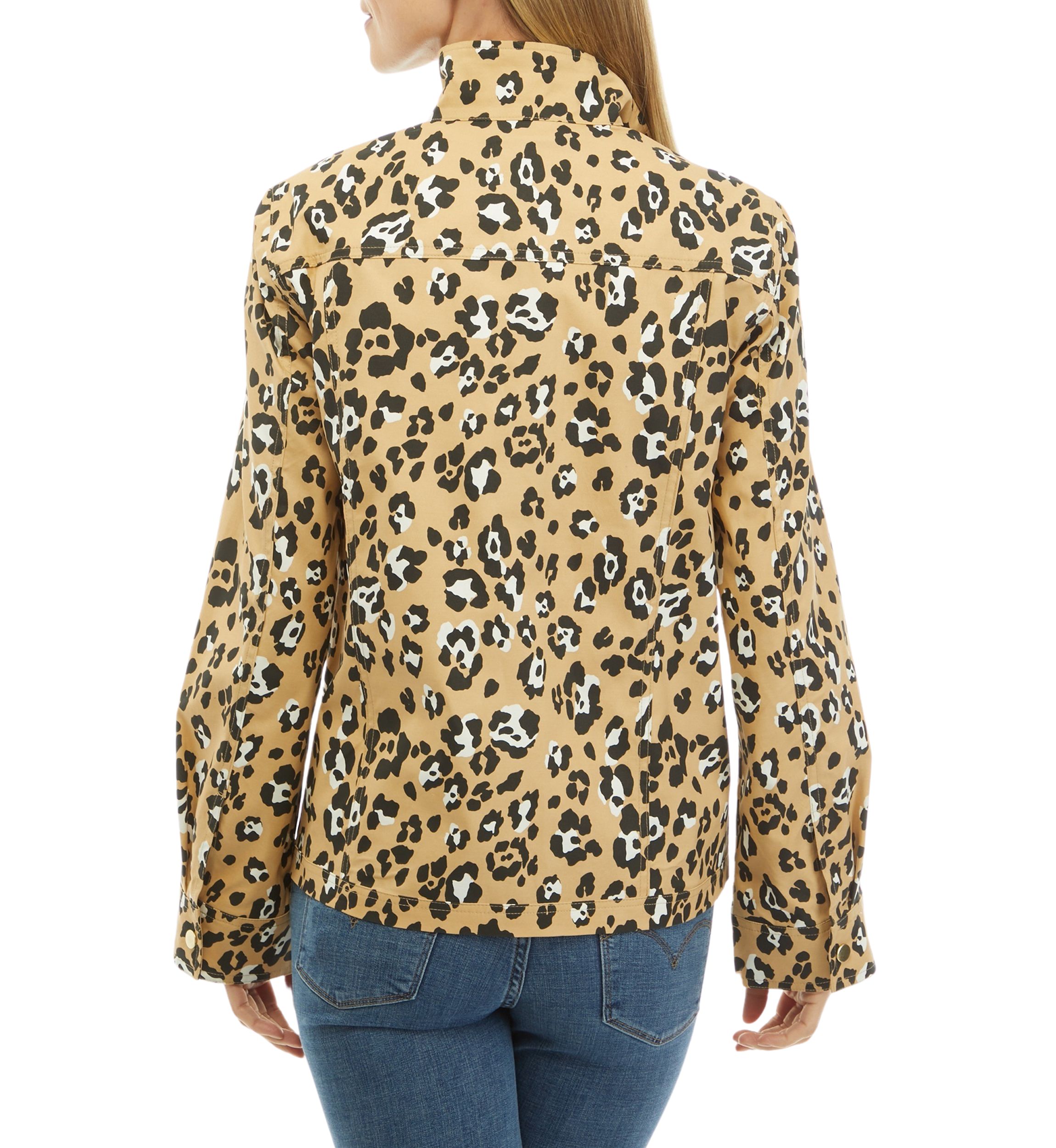 Womens Cropped Printed Anorak Jacket 