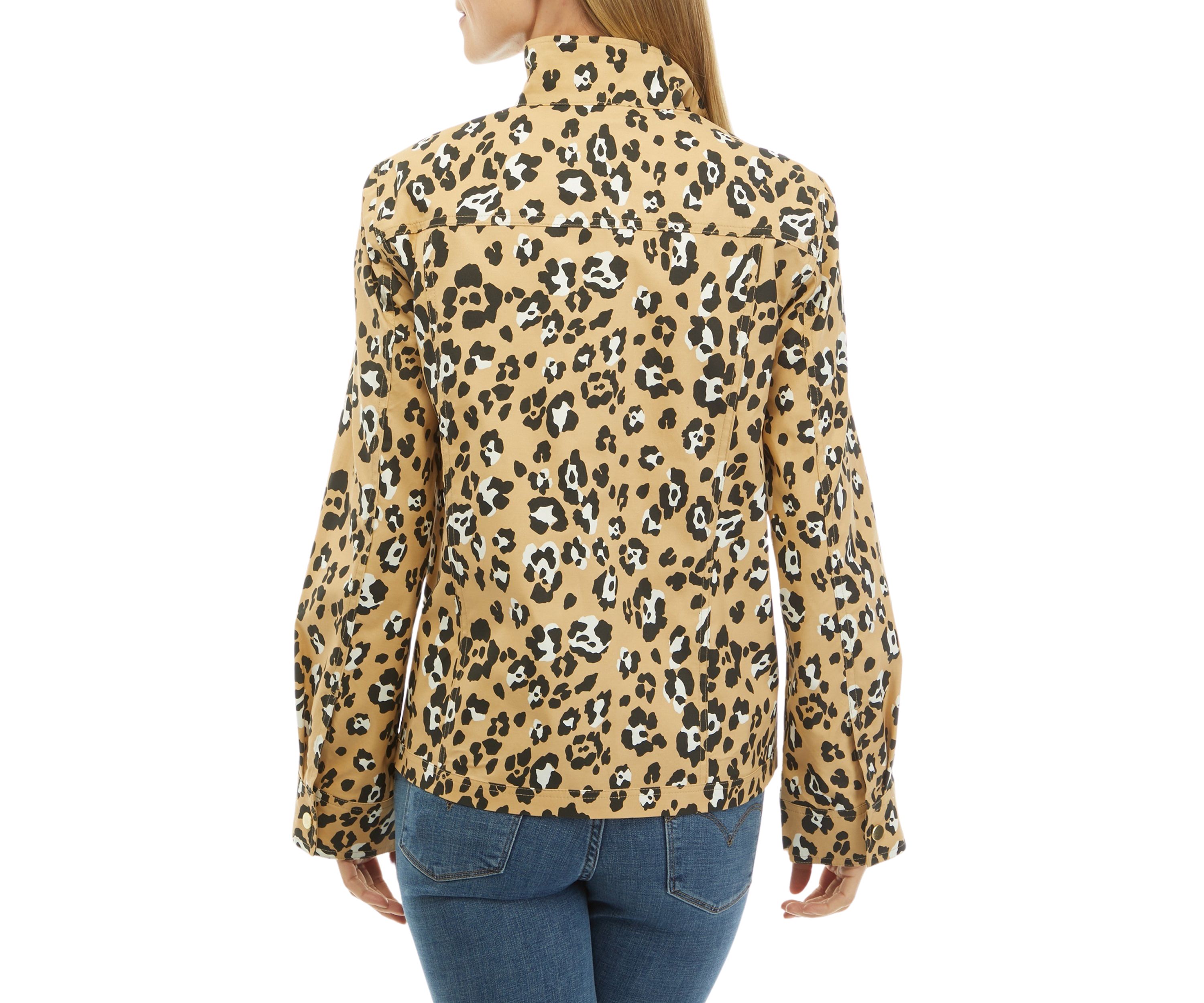 Womens Cropped Printed Anorak Jacket 