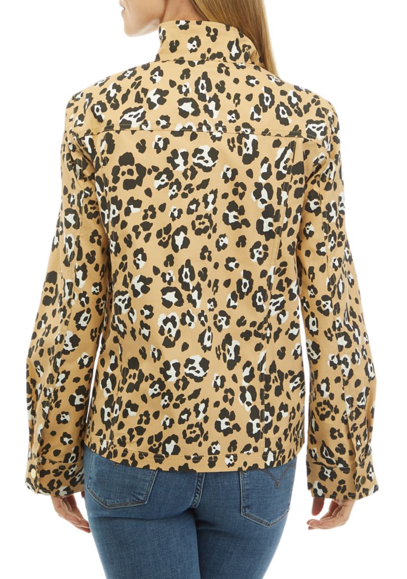 Womens Cropped Printed Anorak Jacket 