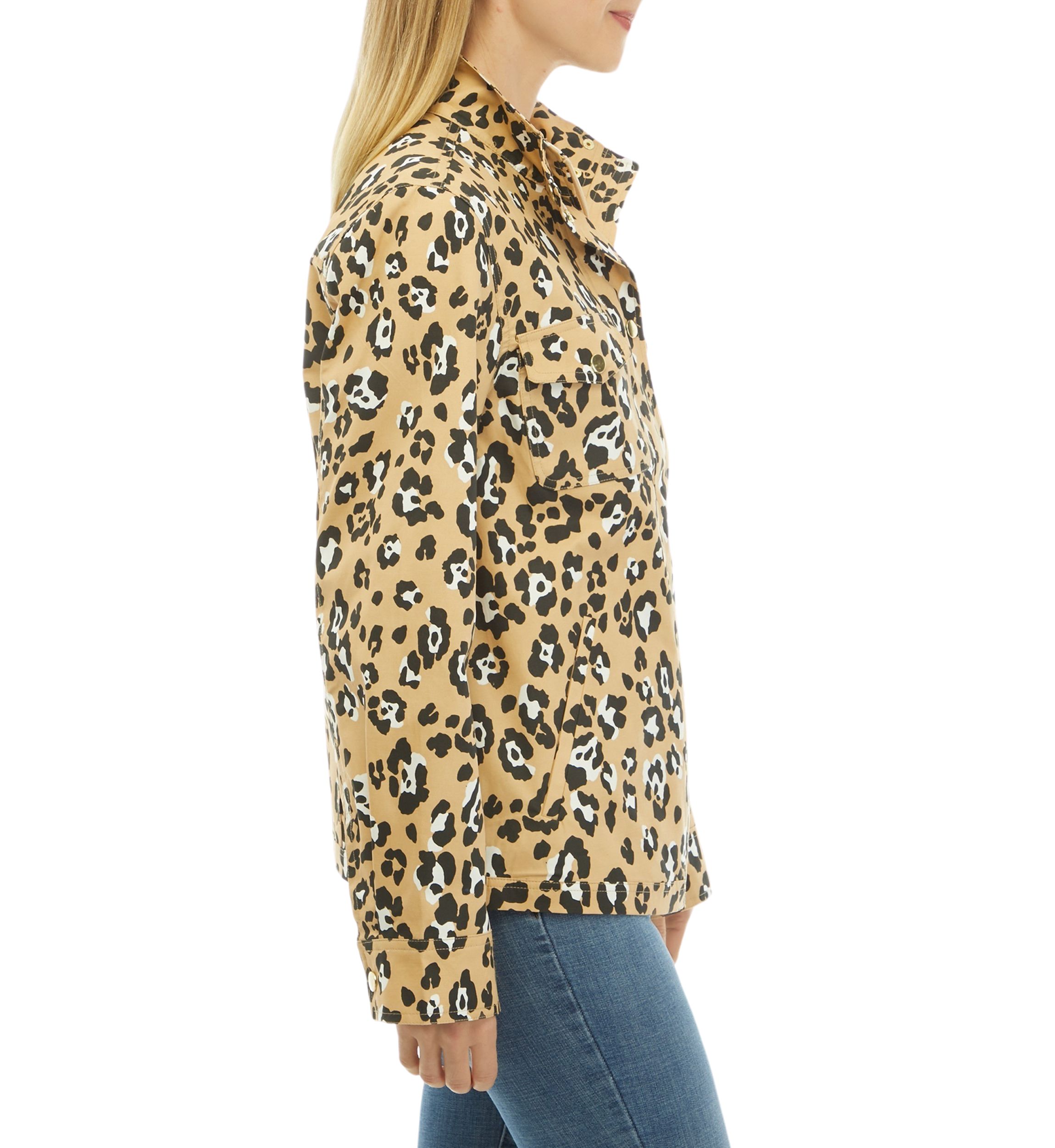 Womens Cropped Printed Anorak Jacket 