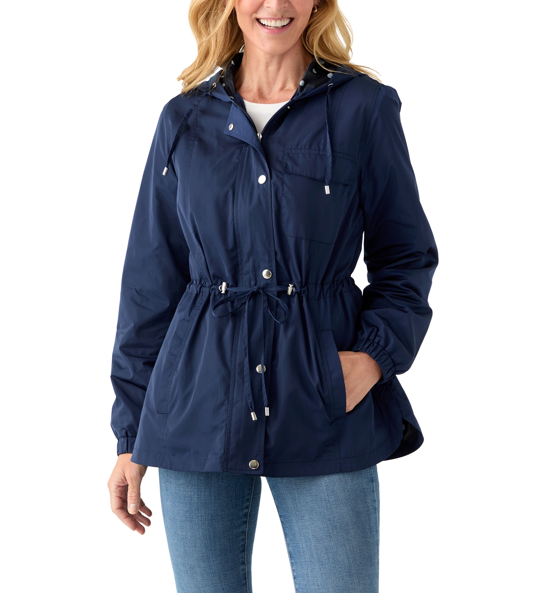 Womens Hooded Anorak Jacket