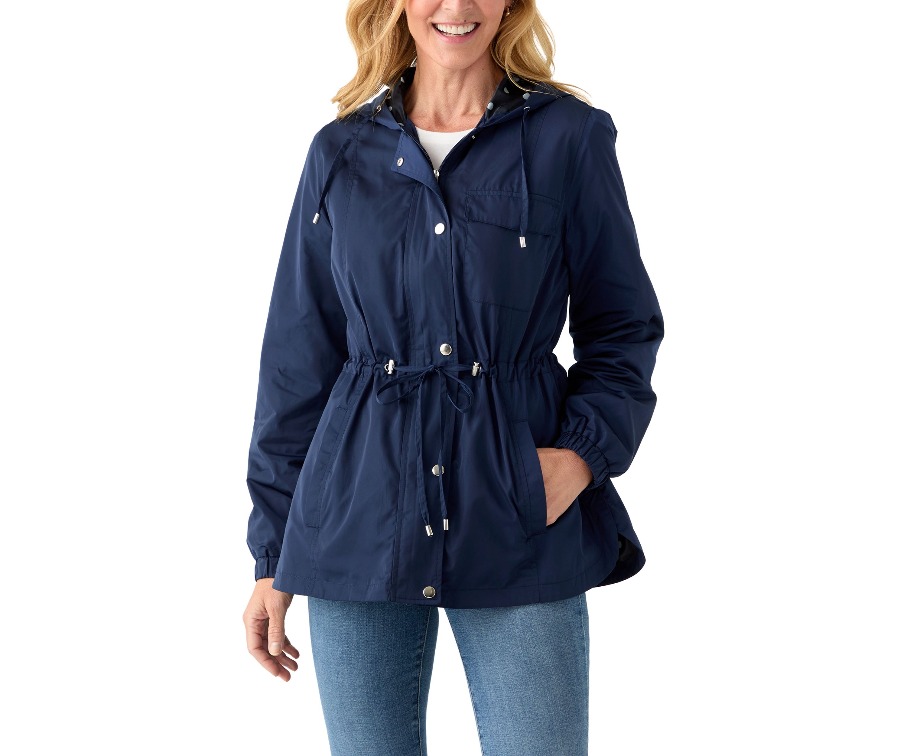 Womens Hooded Anorak Jacket