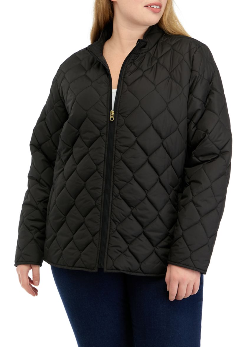 Plus Size Quilted Barn Jacket 