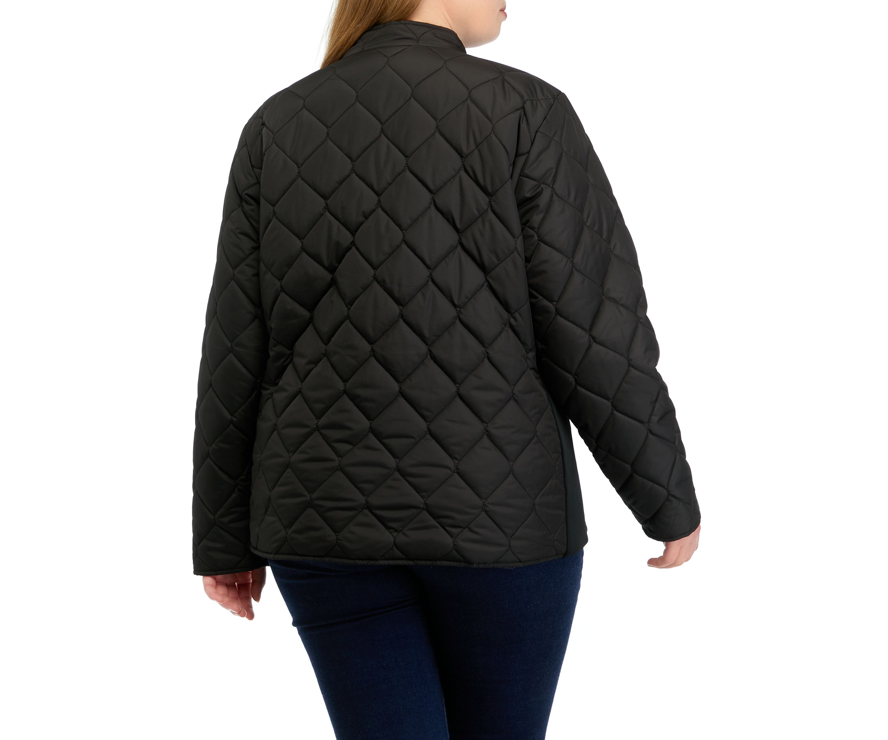 Plus Size Quilted Barn Jacket 