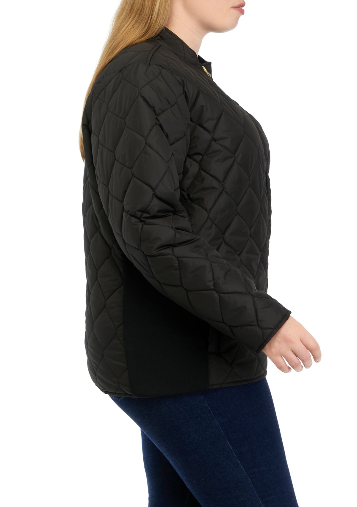 Plus Size Quilted Barn Jacket 