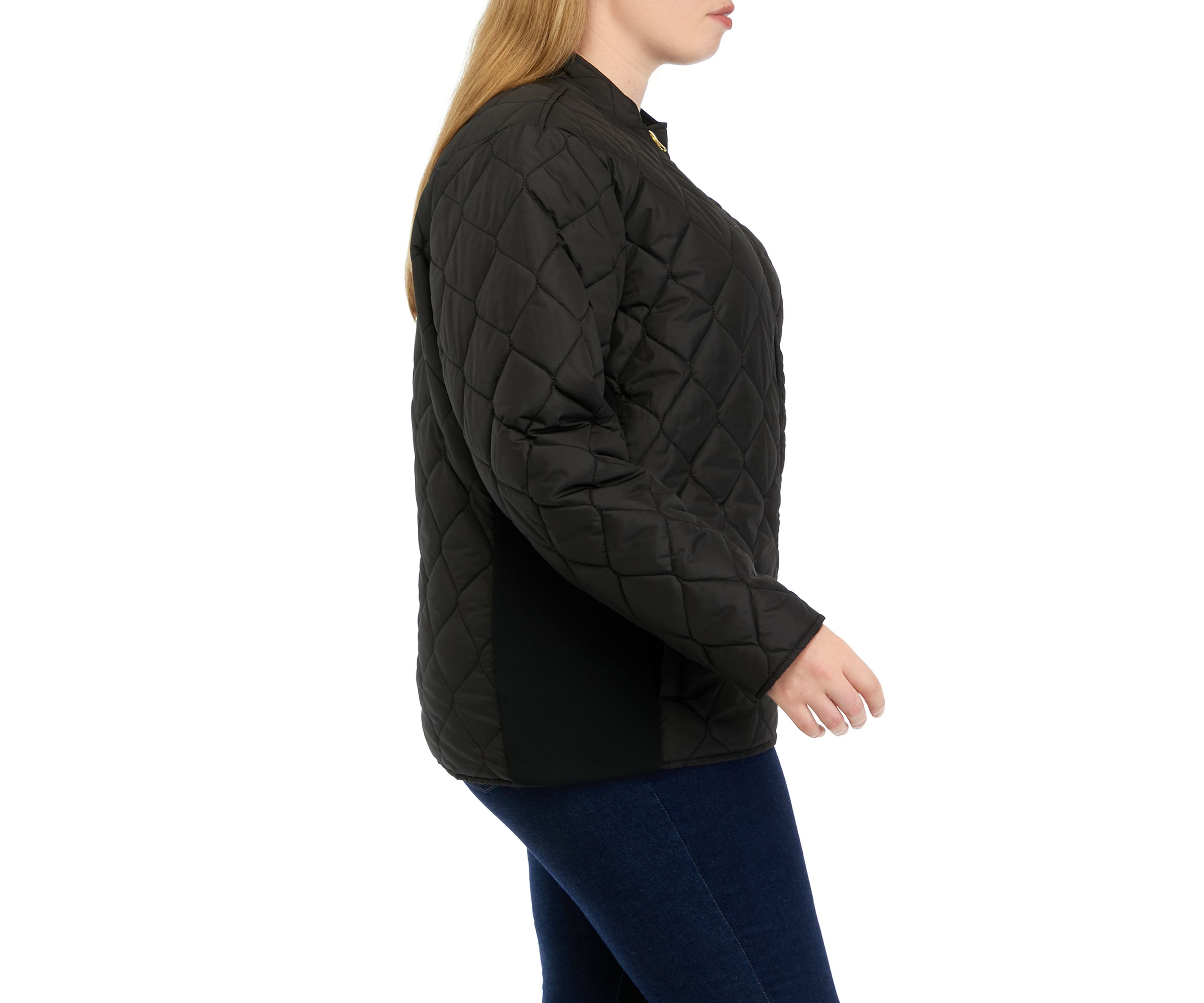 Plus Size Quilted Barn Jacket 