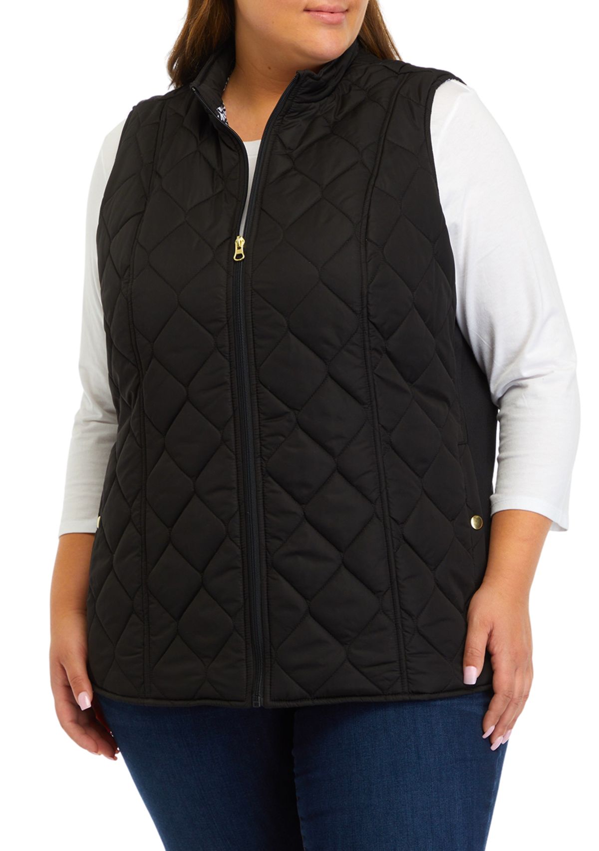 Plus Size Side Rib Vest 