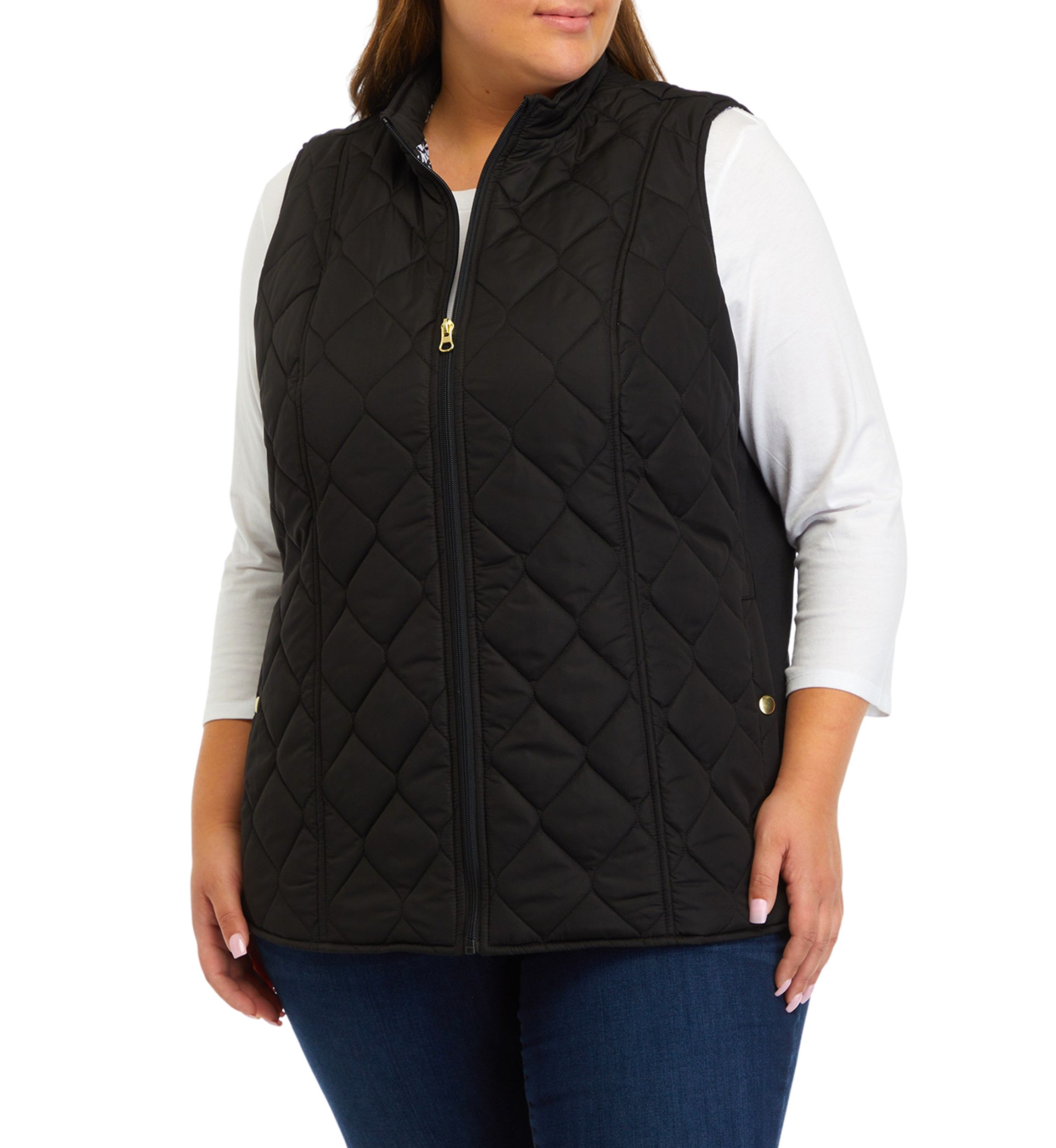 Plus Size Side Rib Vest 