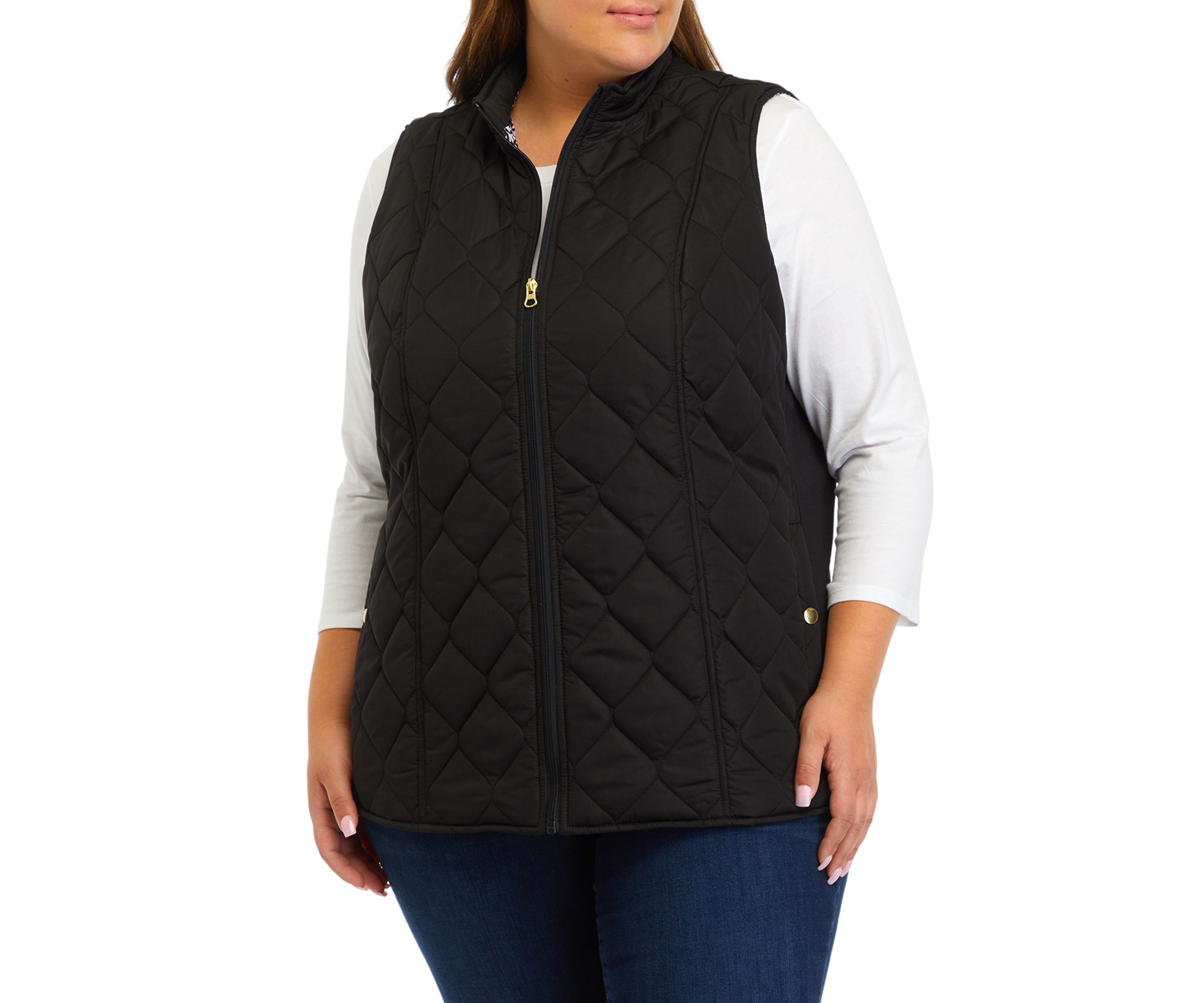 Plus Size Side Rib Vest 