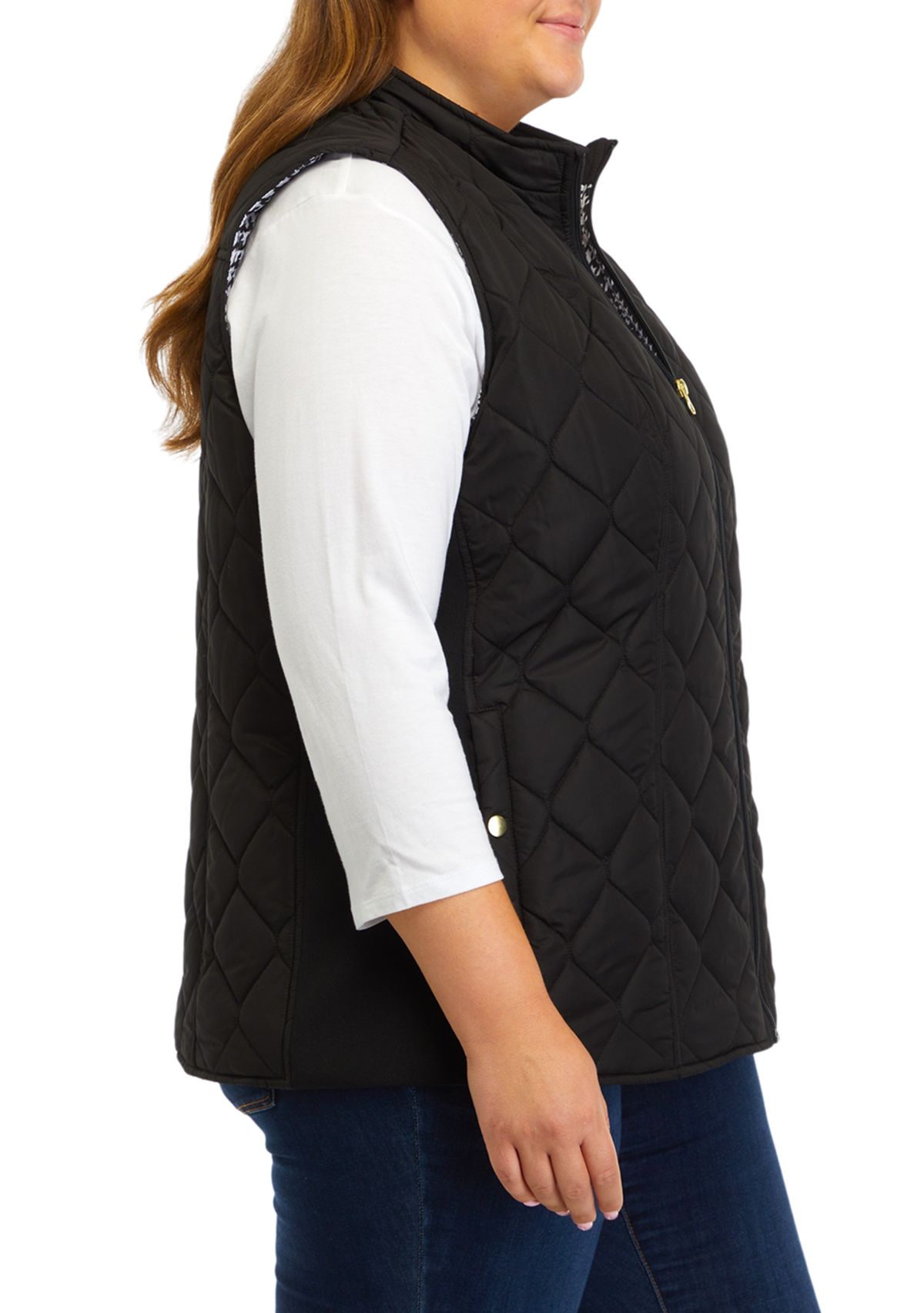 Plus Size Side Rib Vest 