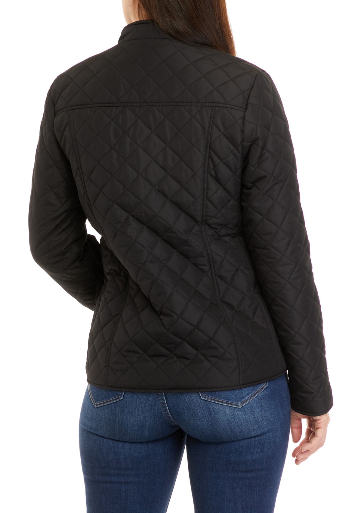 Womens Quilted Jacket with Collar