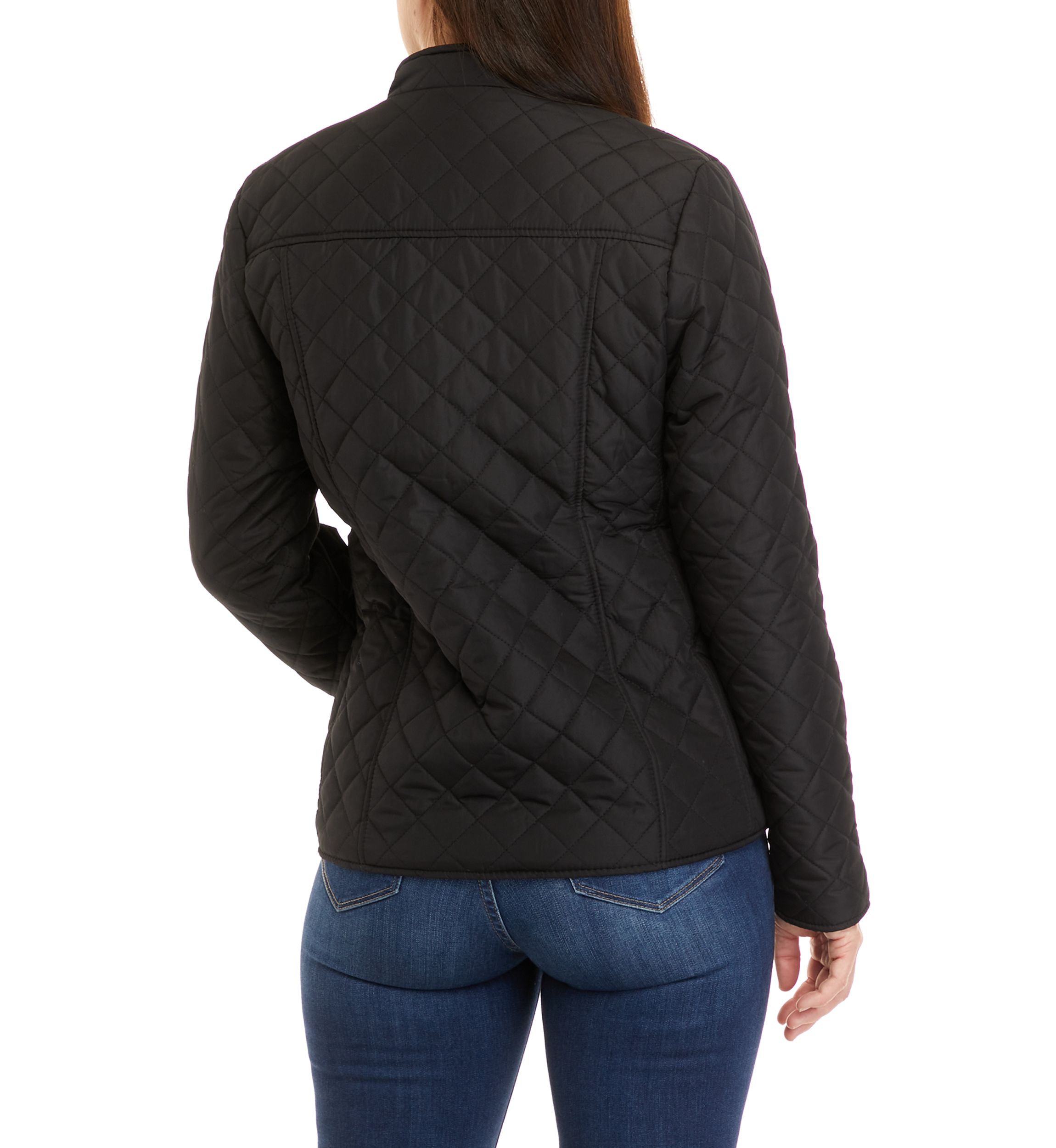 Womens Quilted Jacket with Collar