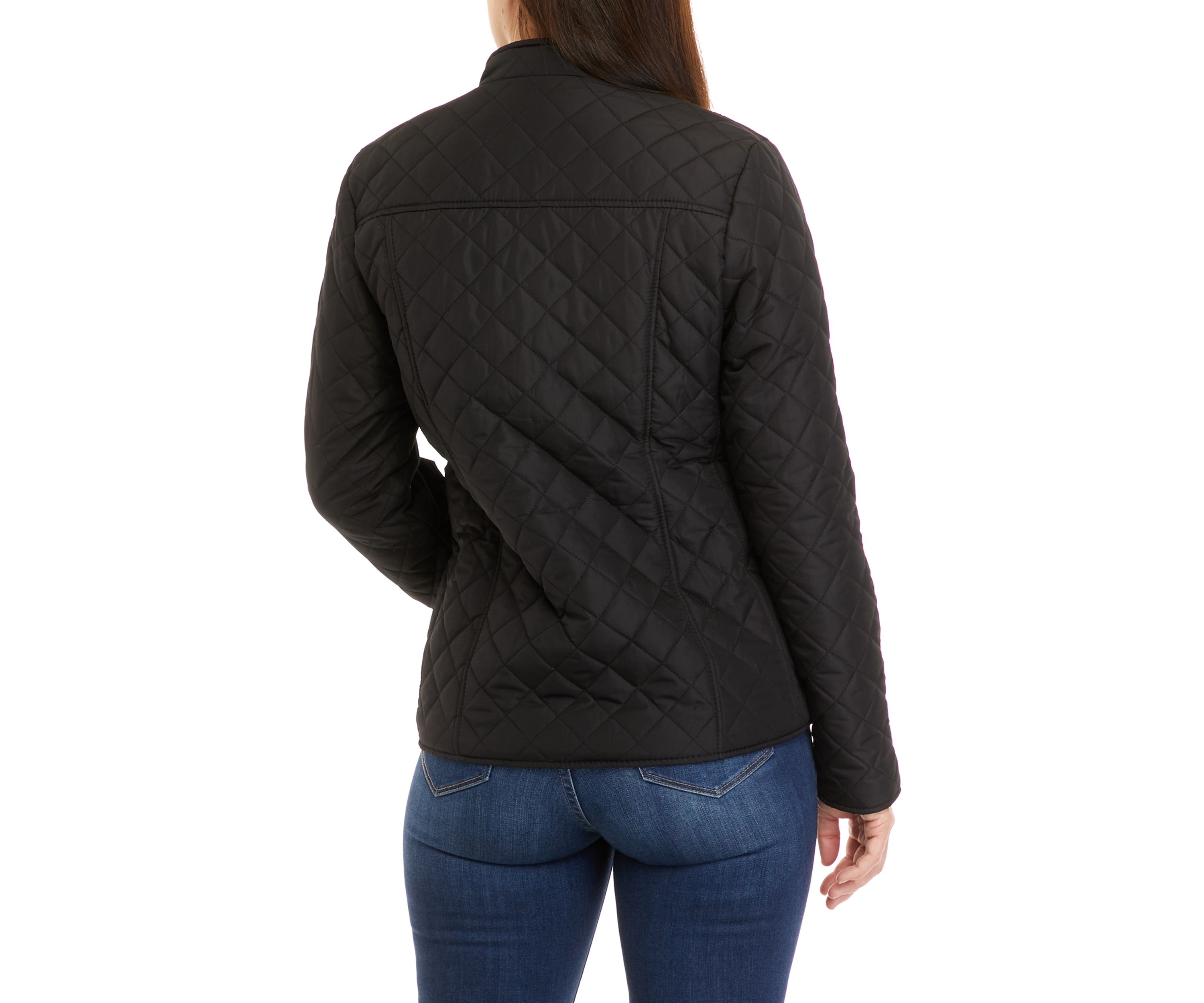 Womens Quilted Jacket with Collar