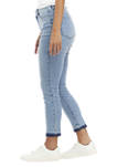 Womens Mid-Rise Skinny Ankle Jeans