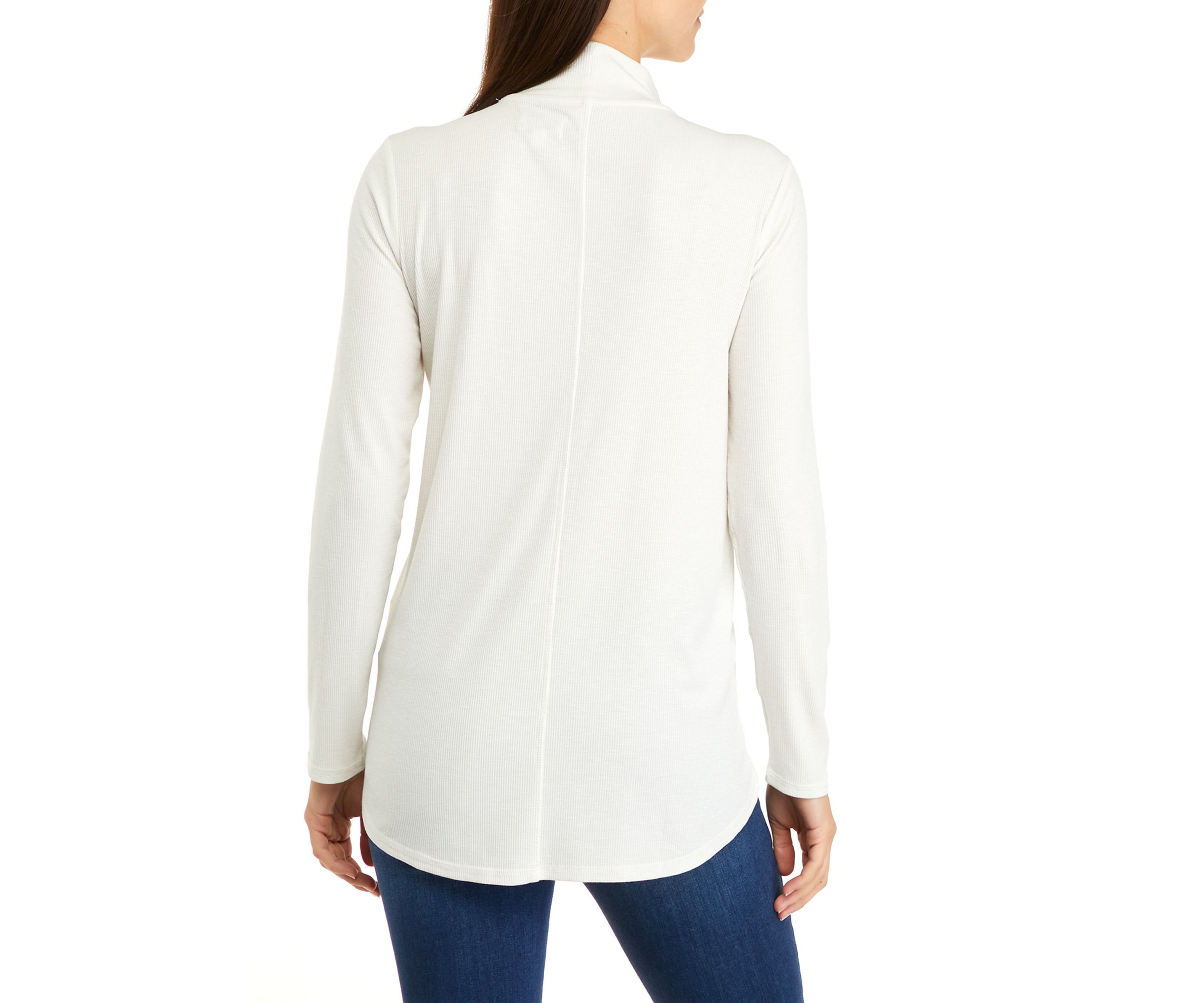 Womens Long Sleeve Mock Neck Top