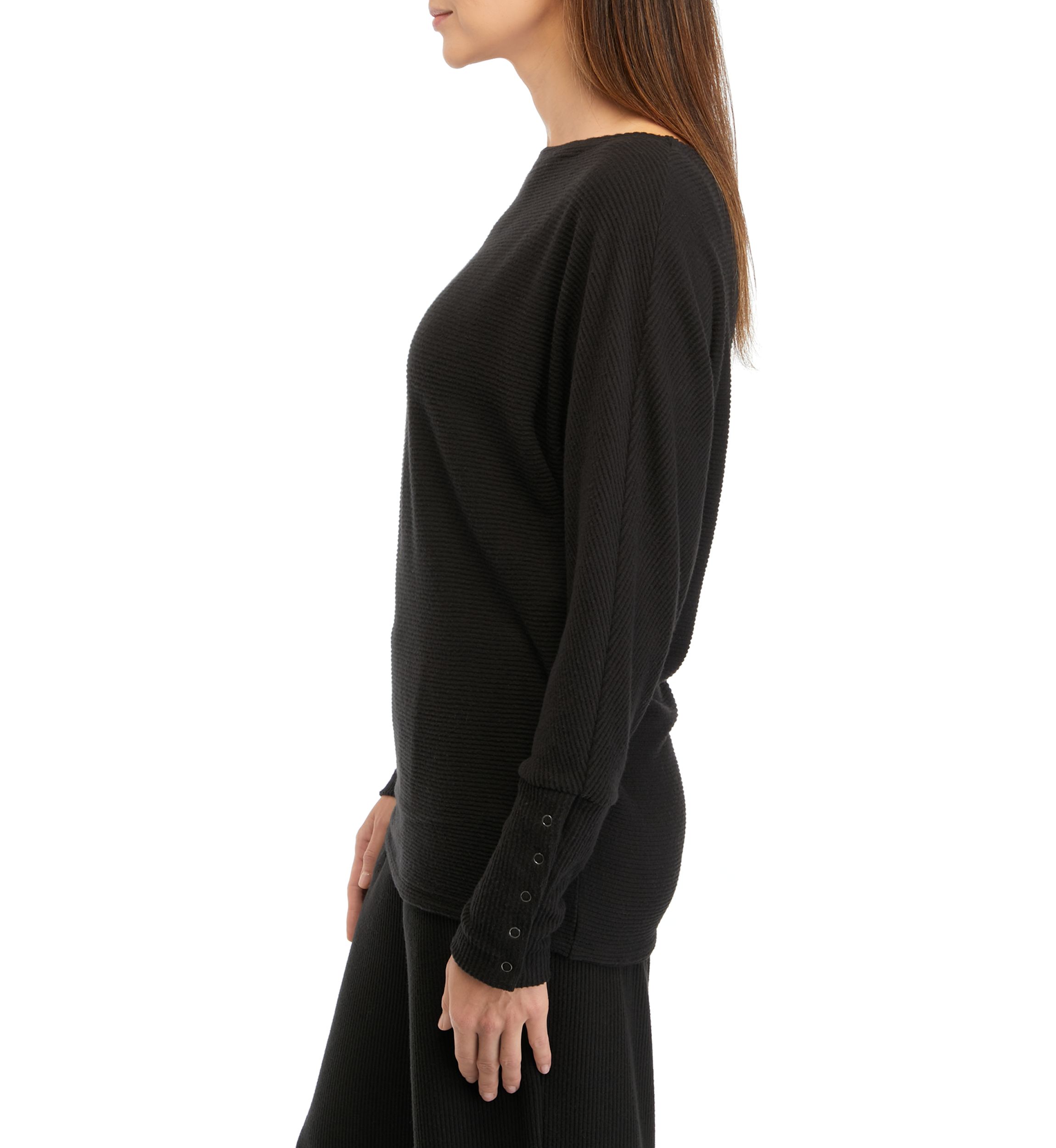 Womens Dolman Sleeve Snap T-Shirt