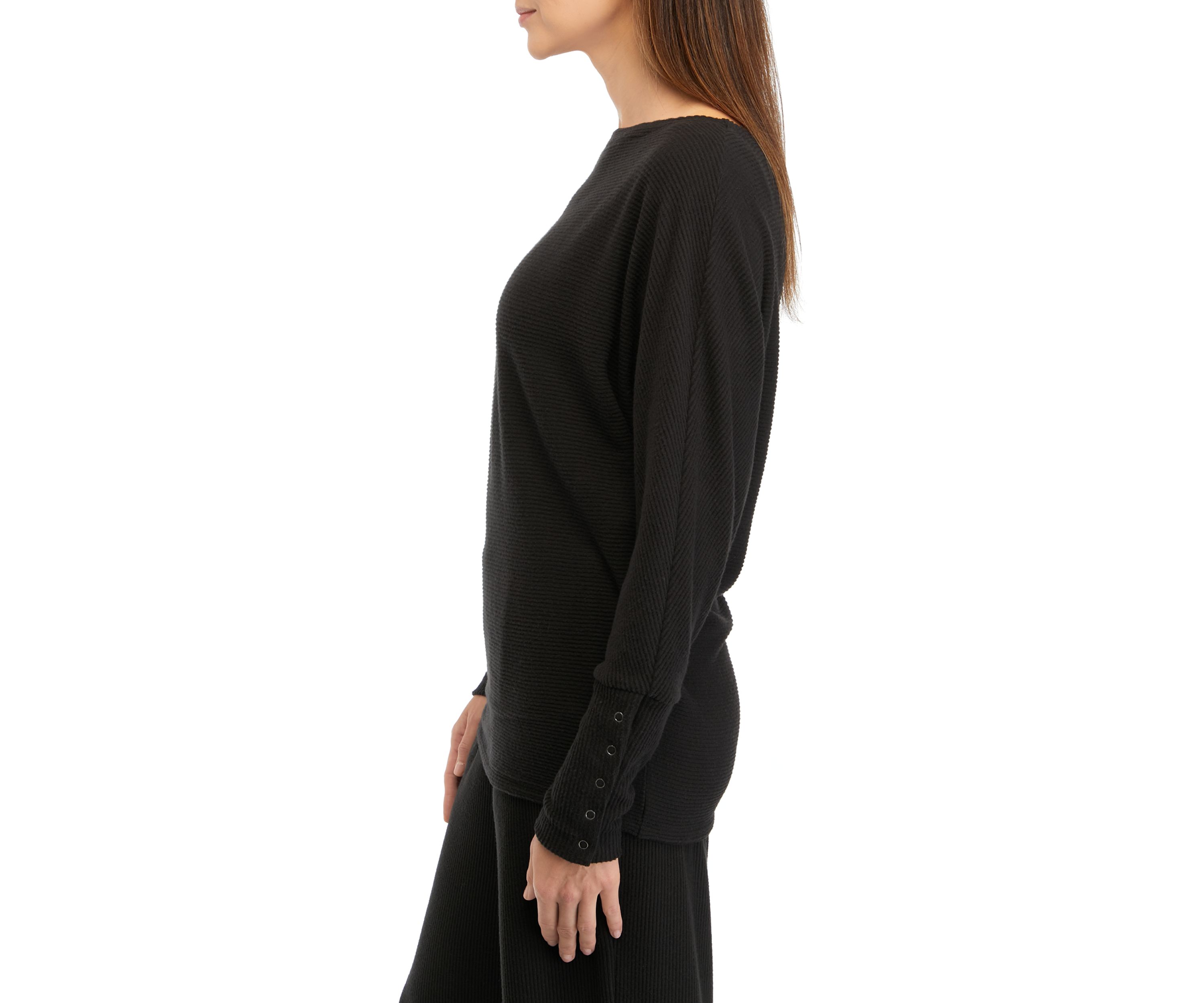 Womens Dolman Sleeve Snap T-Shirt