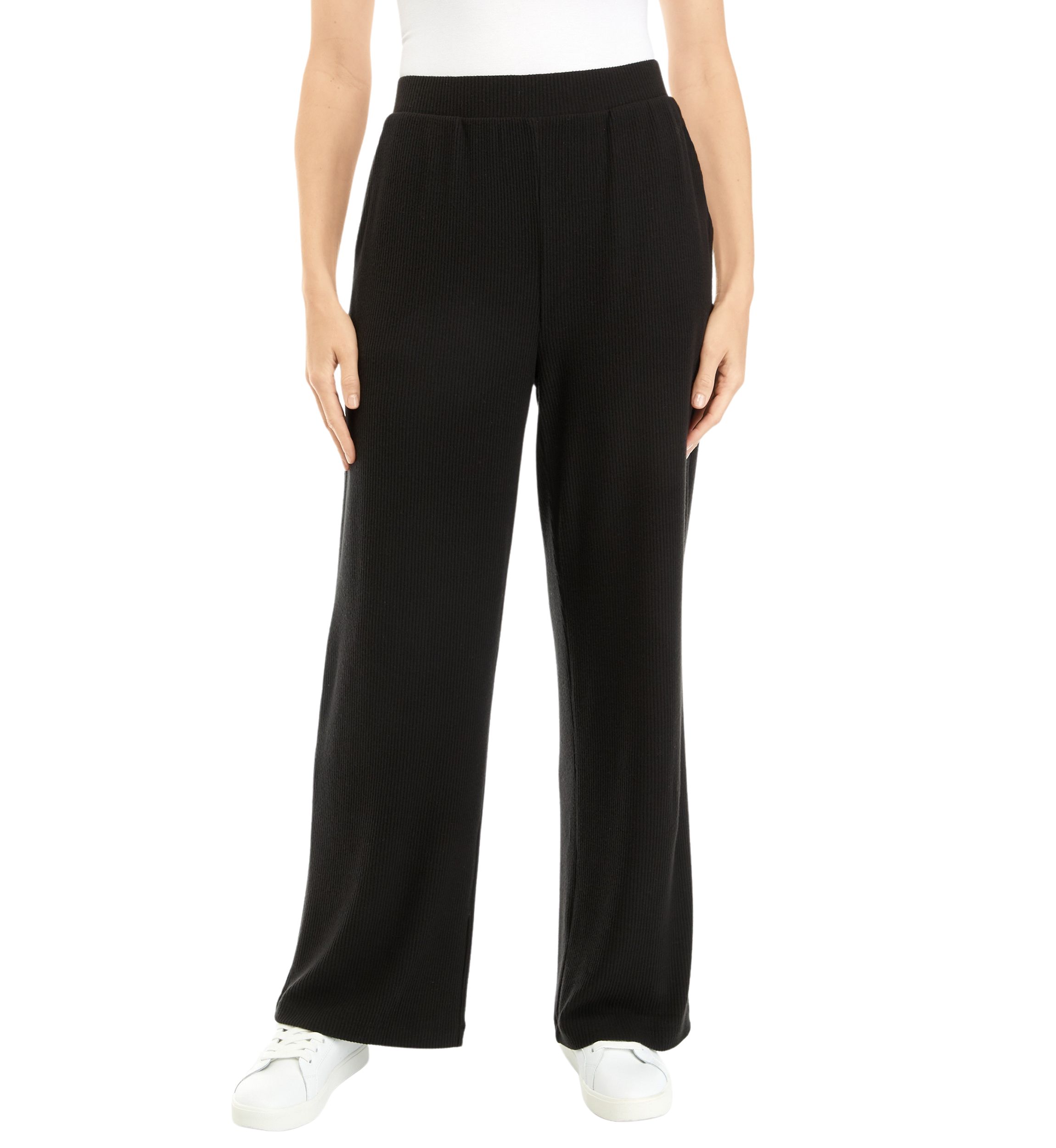 Ribbed Wide Leg Pants