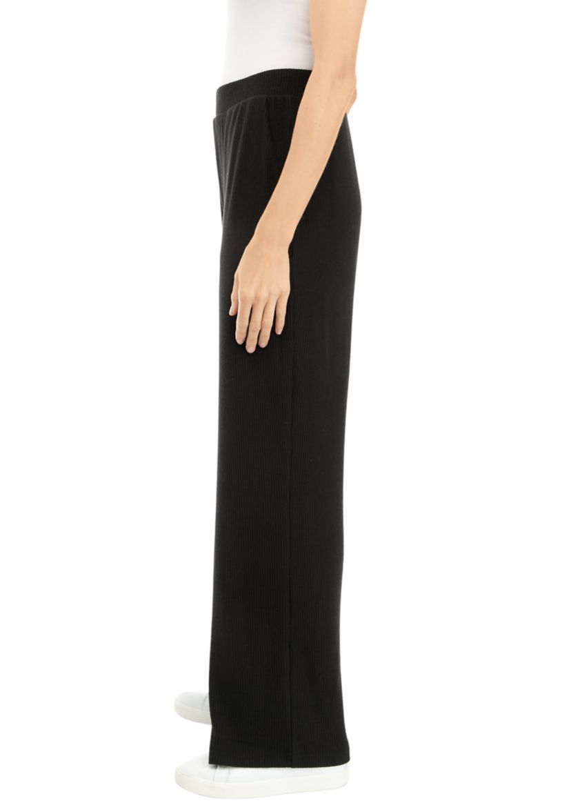 Ribbed Wide Leg Pants