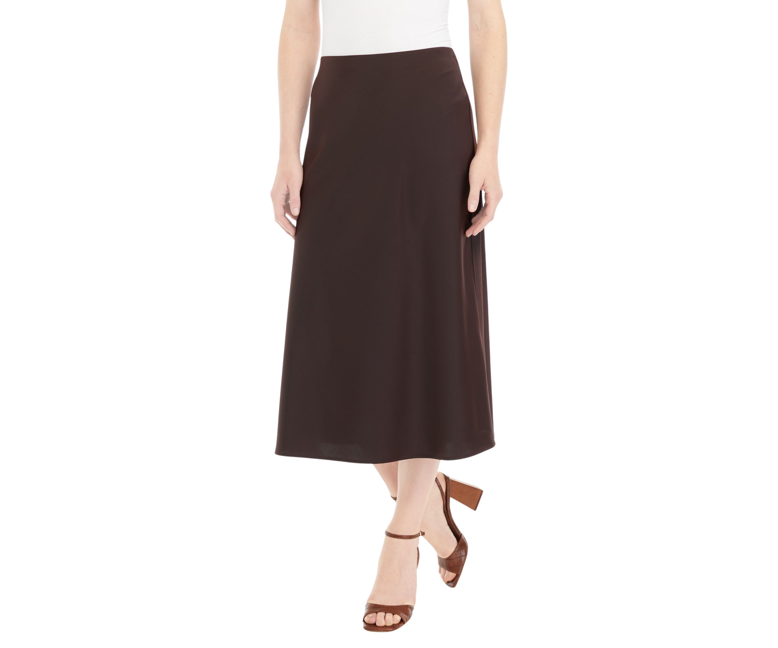 Womens Solid Slip Skirt