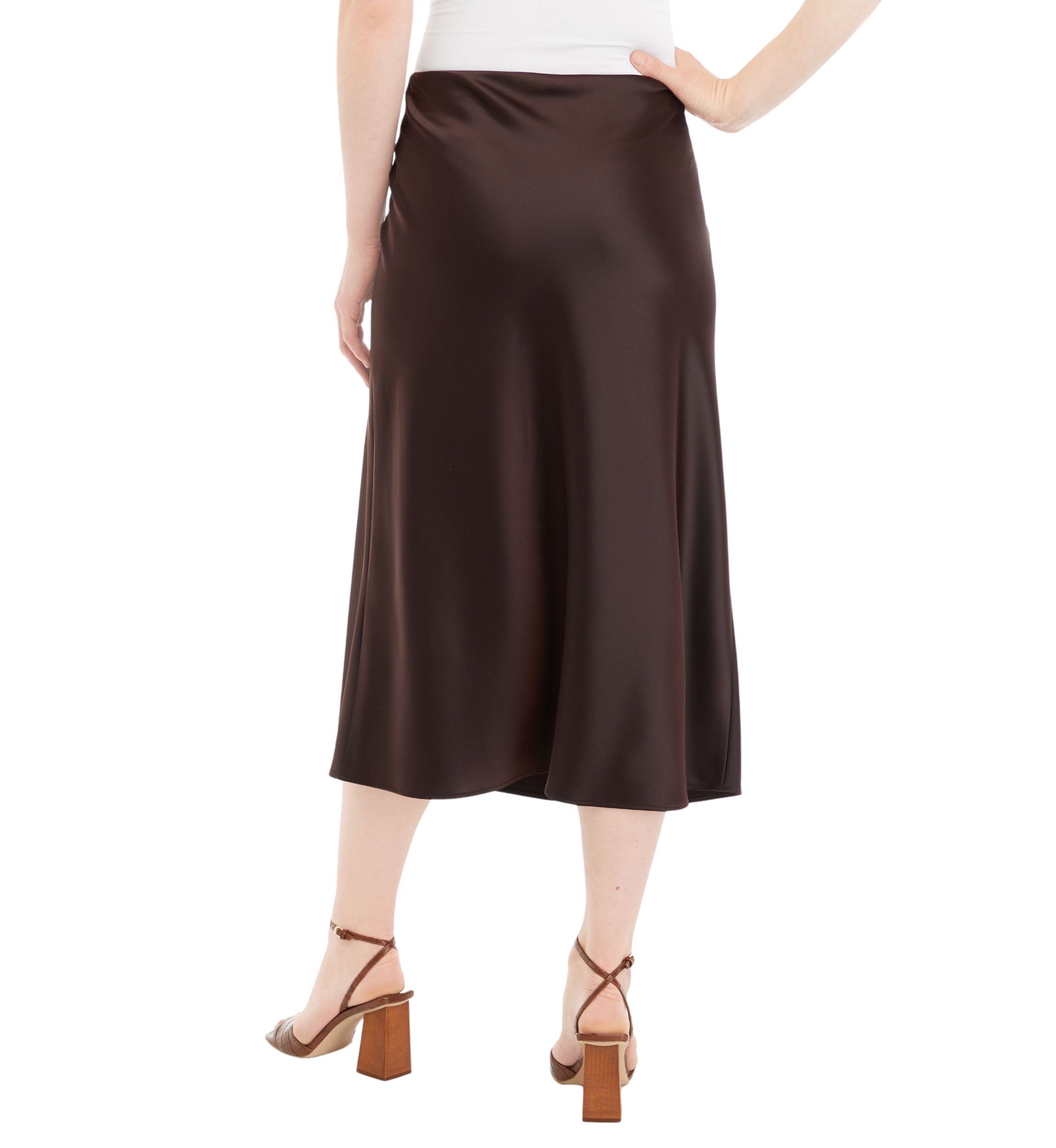 Womens Solid Slip Skirt