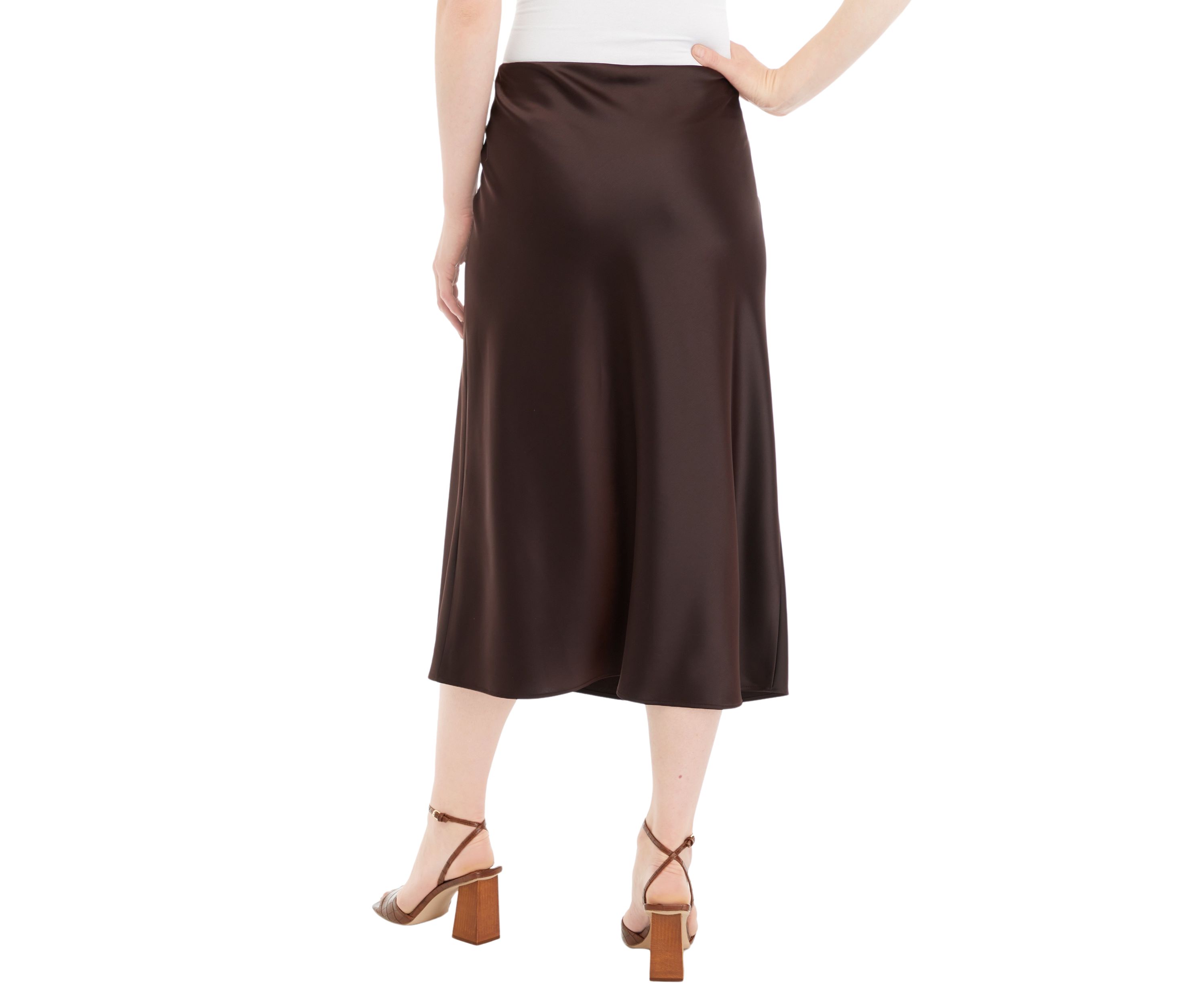 Womens Solid Slip Skirt