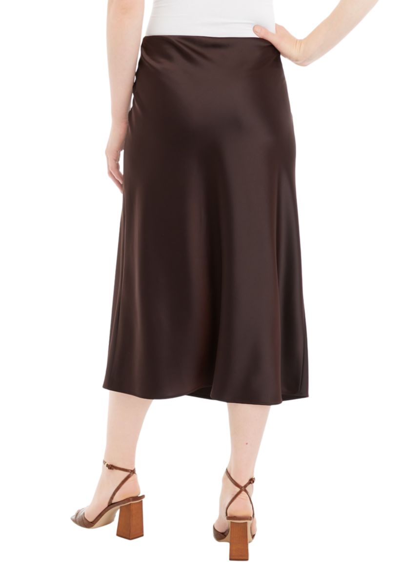 Womens Solid Slip Skirt