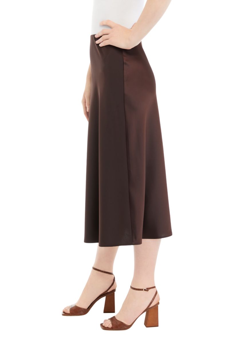 Womens Solid Slip Skirt