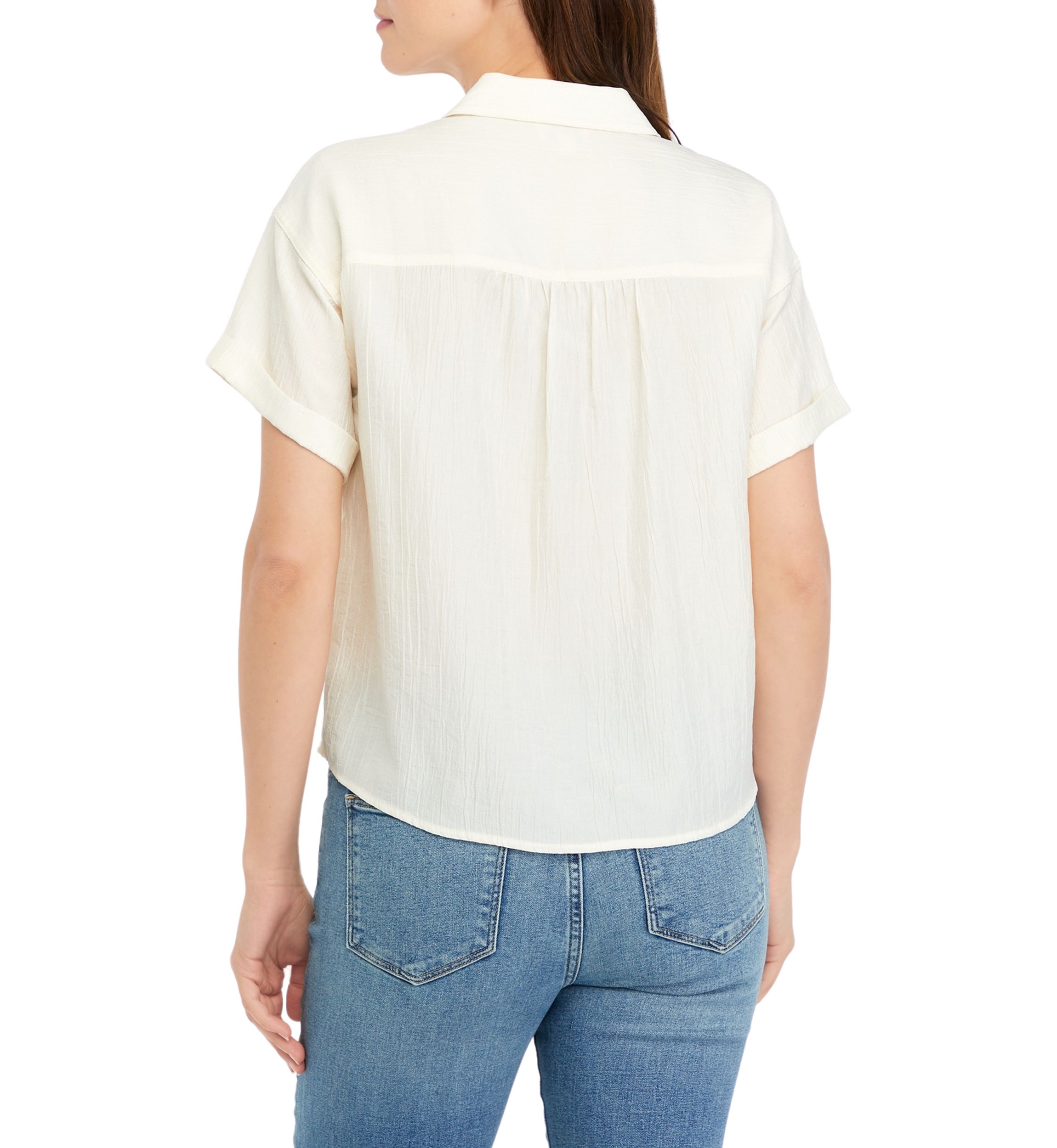 Womens Solid Utility Top