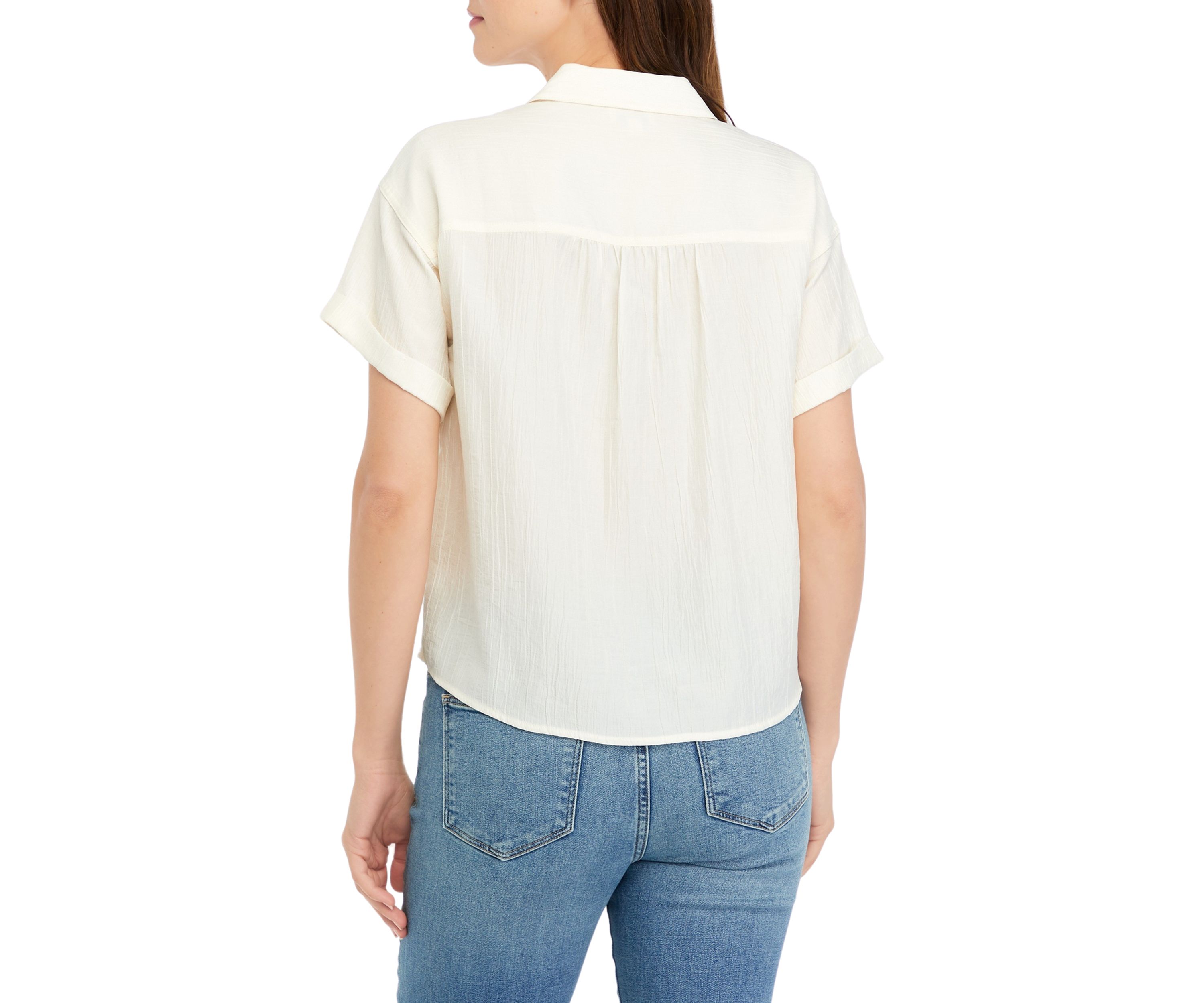Womens Solid Utility Top