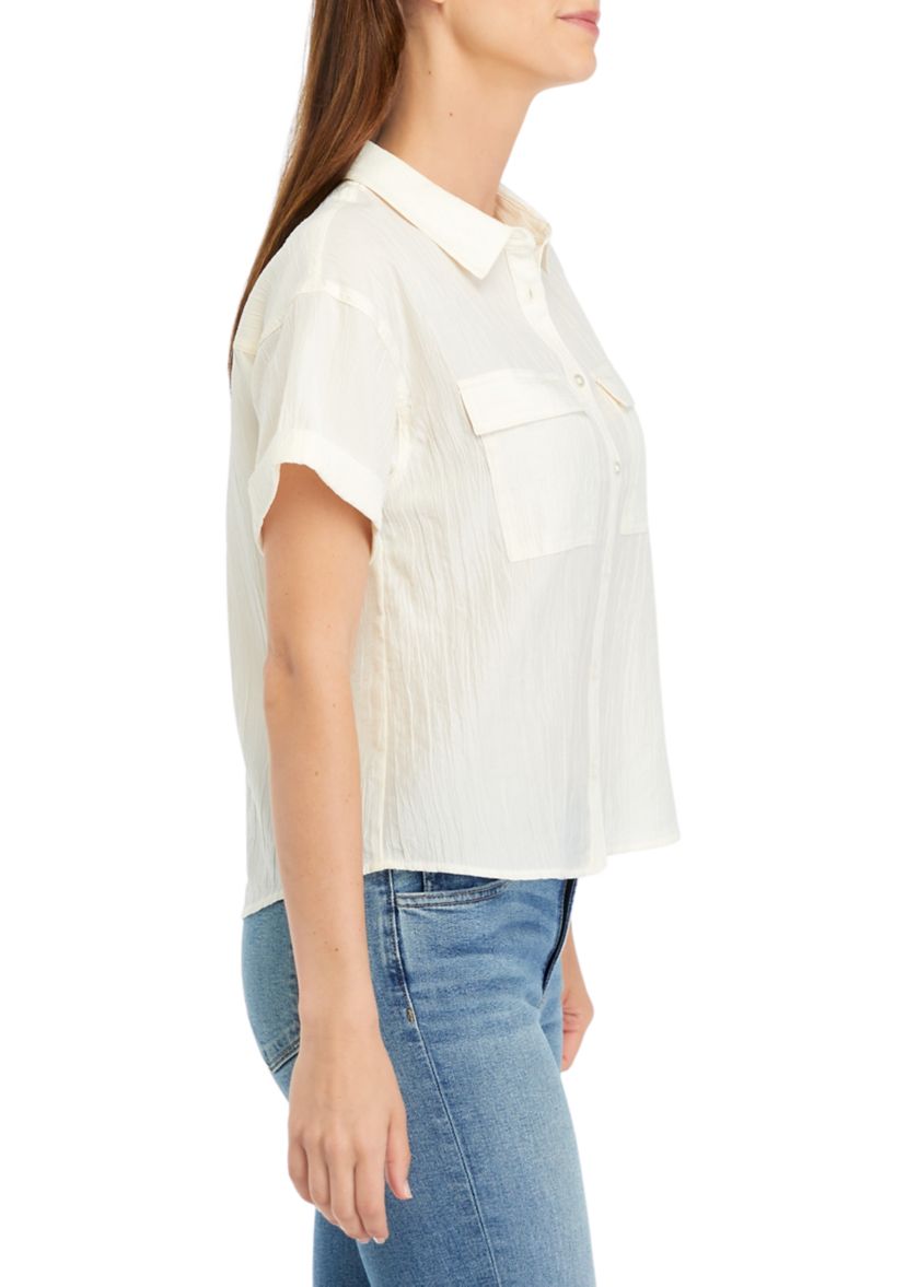 Womens Solid Utility Top