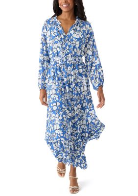 belk long sleeve dresses Wonderly Women's Long Sleeve Tiered Maxi Dress