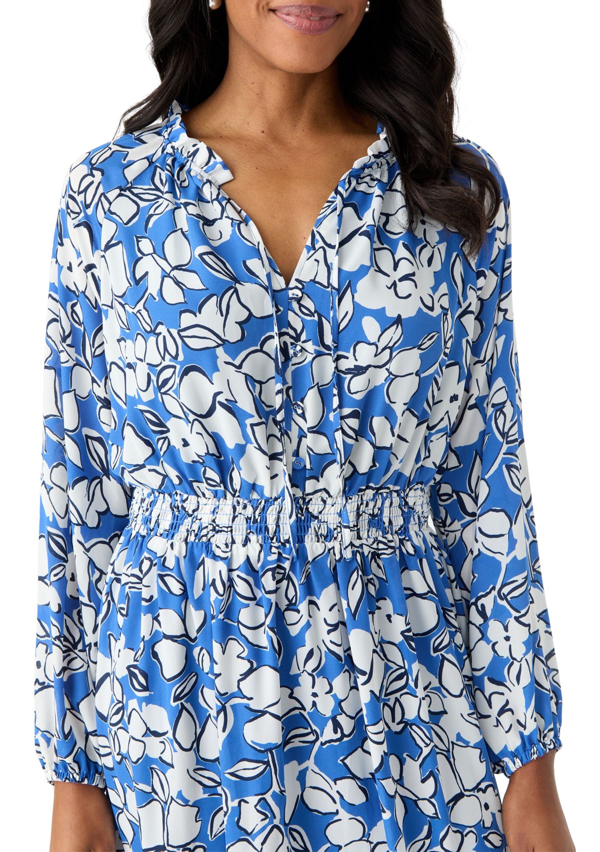 Womens Long Sleeve Tiered Maxi Dress