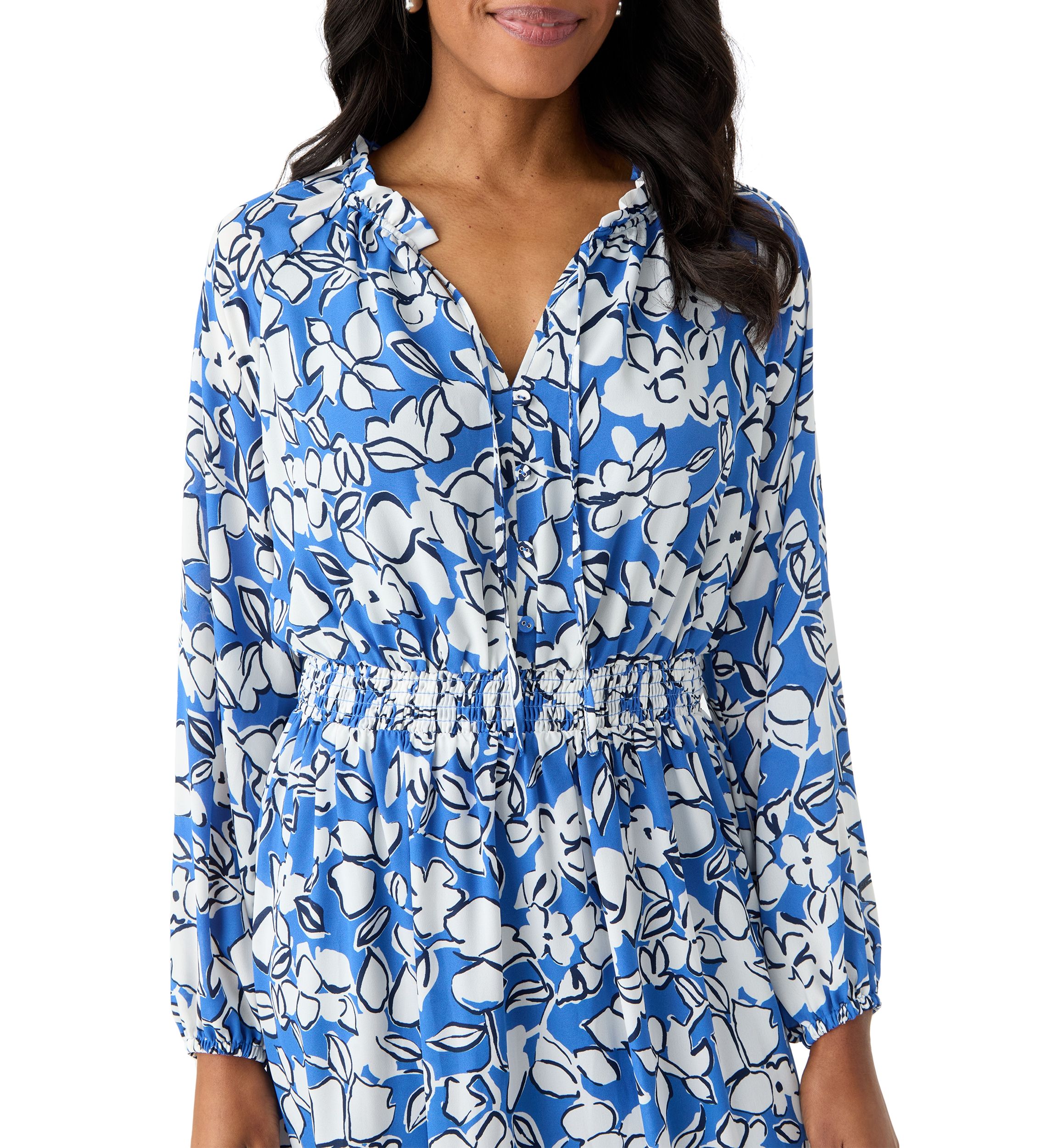 Womens Long Sleeve Tiered Maxi Dress