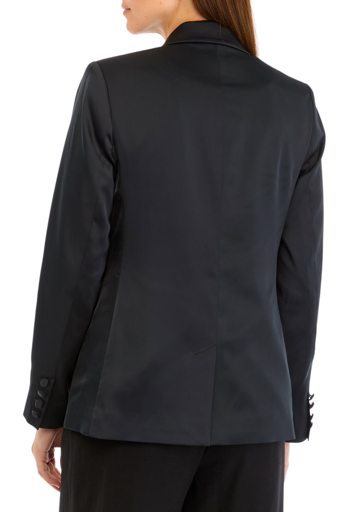 Womens Relaxed Satin Blazer