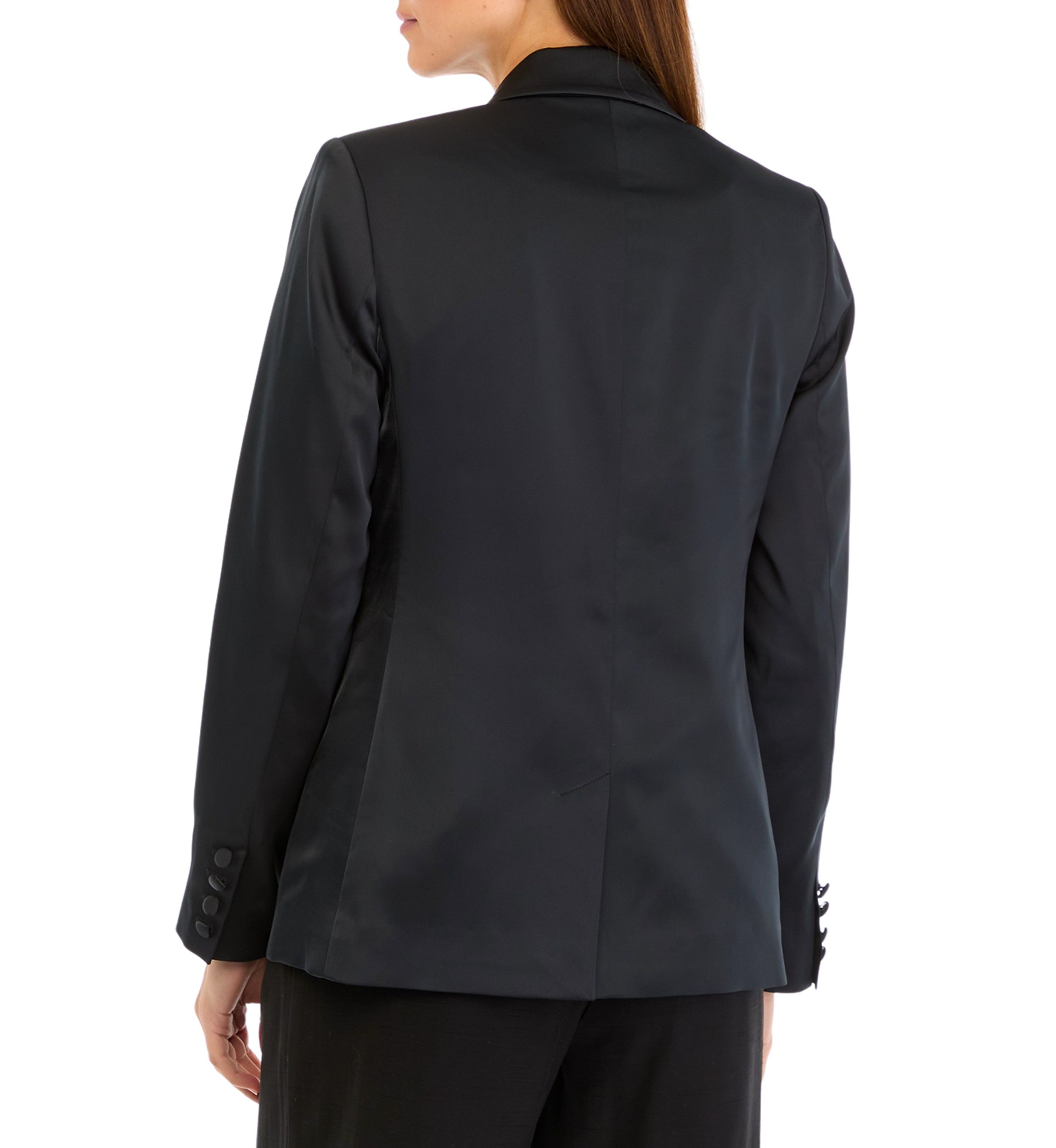 Womens Relaxed Satin Blazer