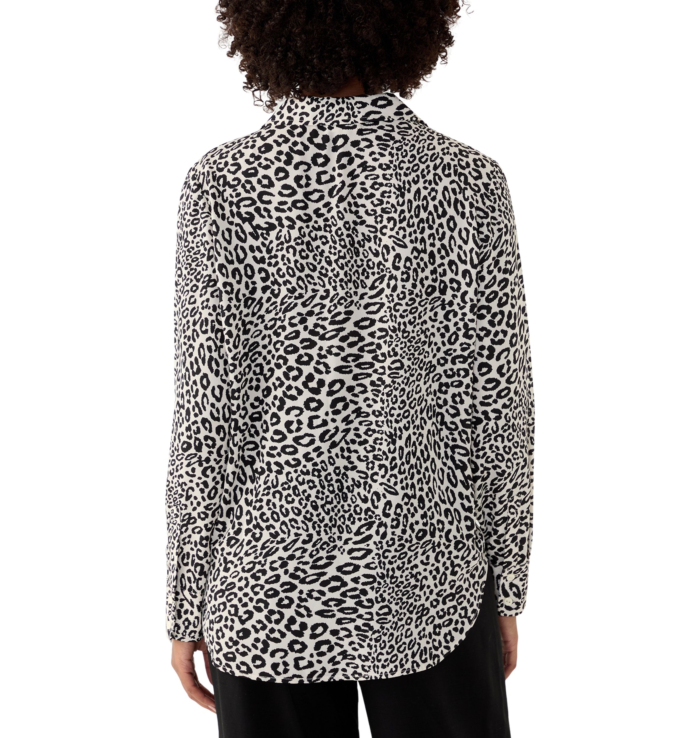 Womens Printed Collar Top