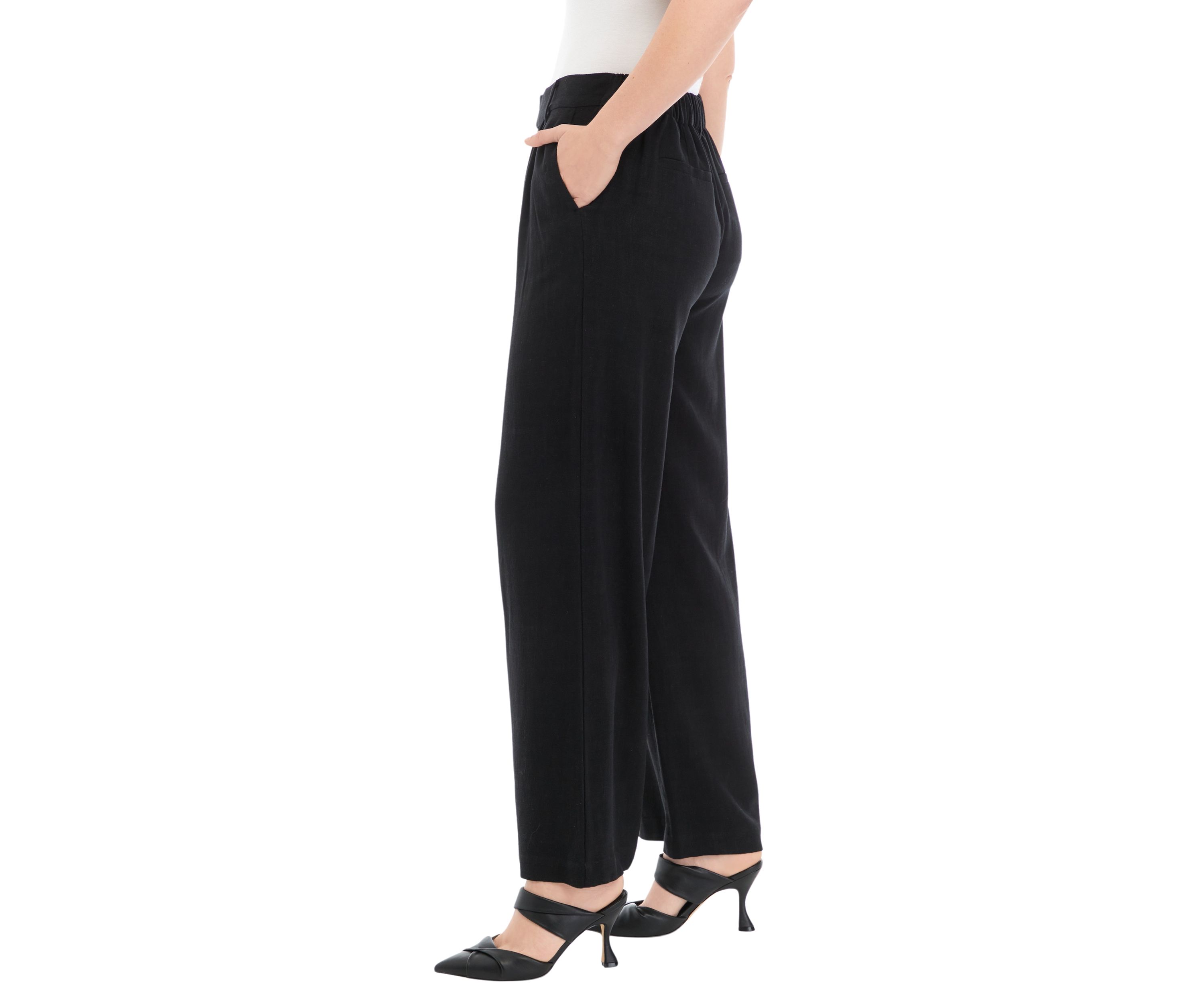 Womens Relaxed Pleat Front Trouser Pants