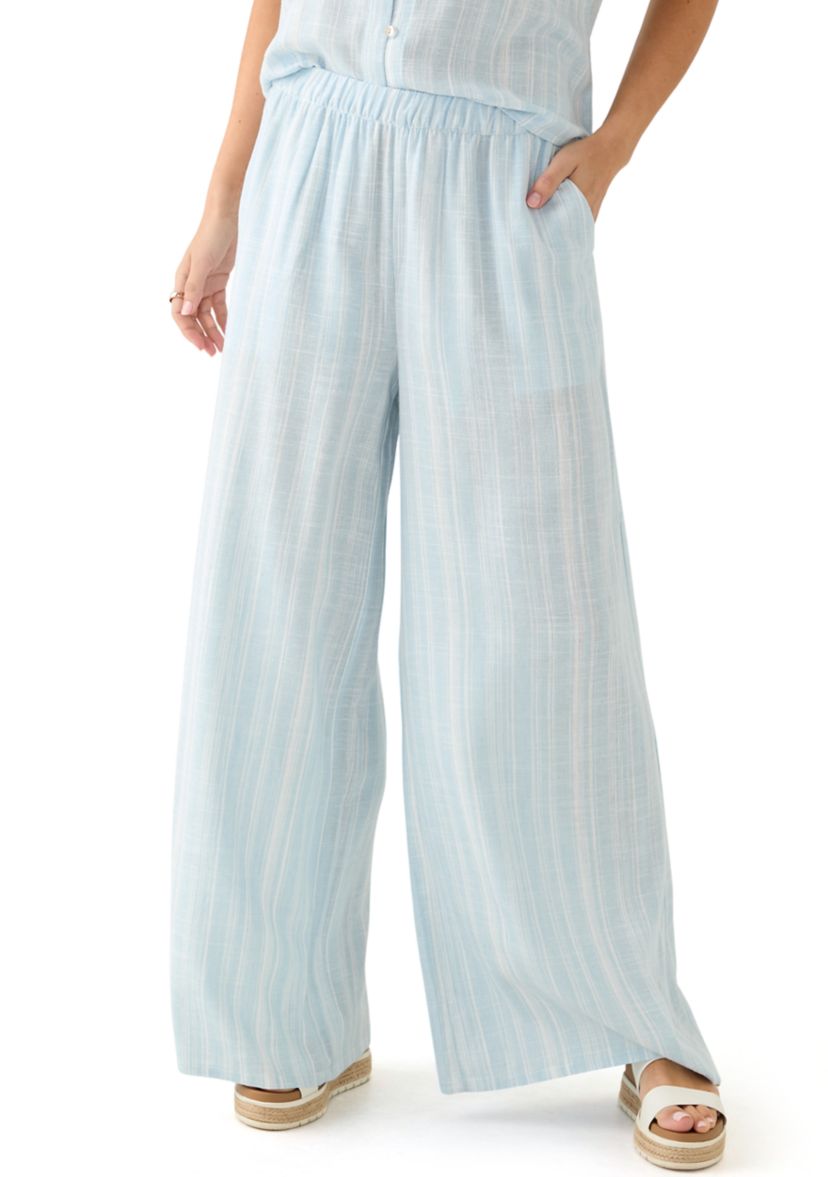 Petite Pull On Linen Trousers
