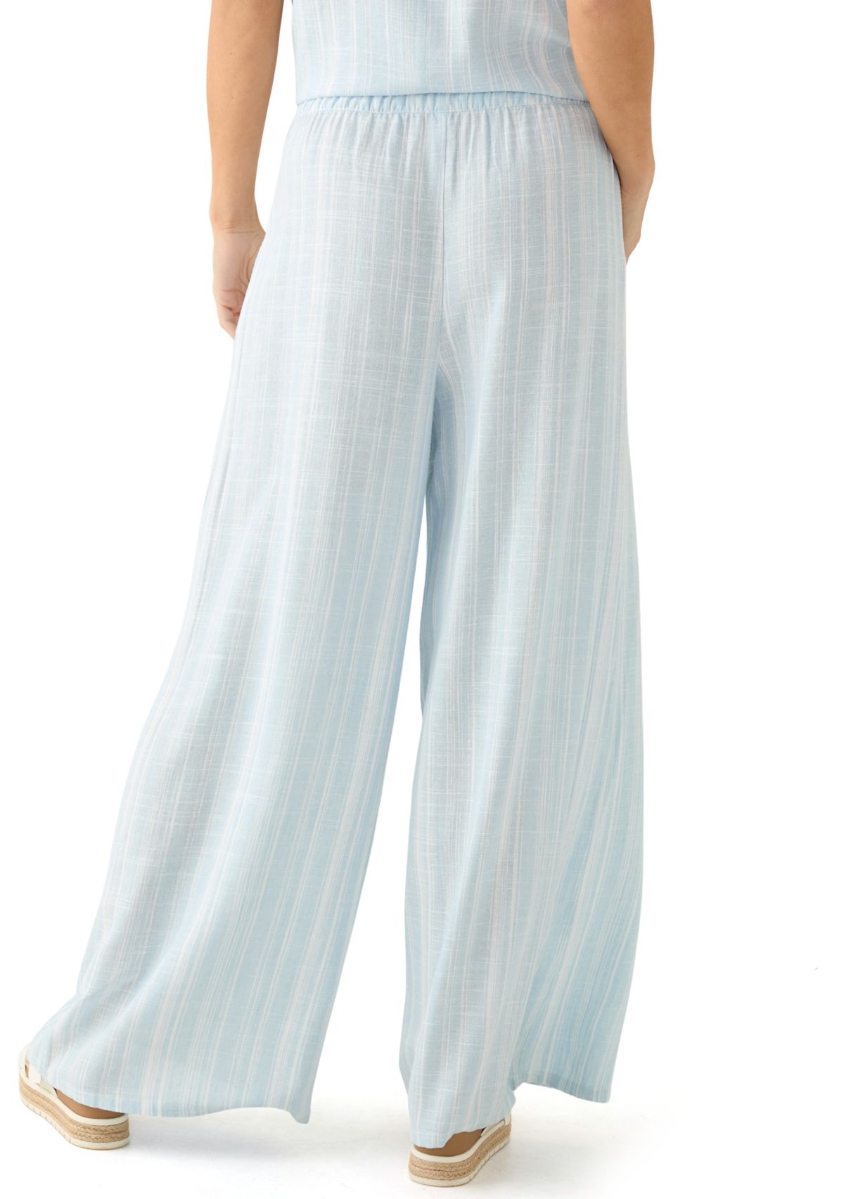 Petite Pull On Linen Trousers