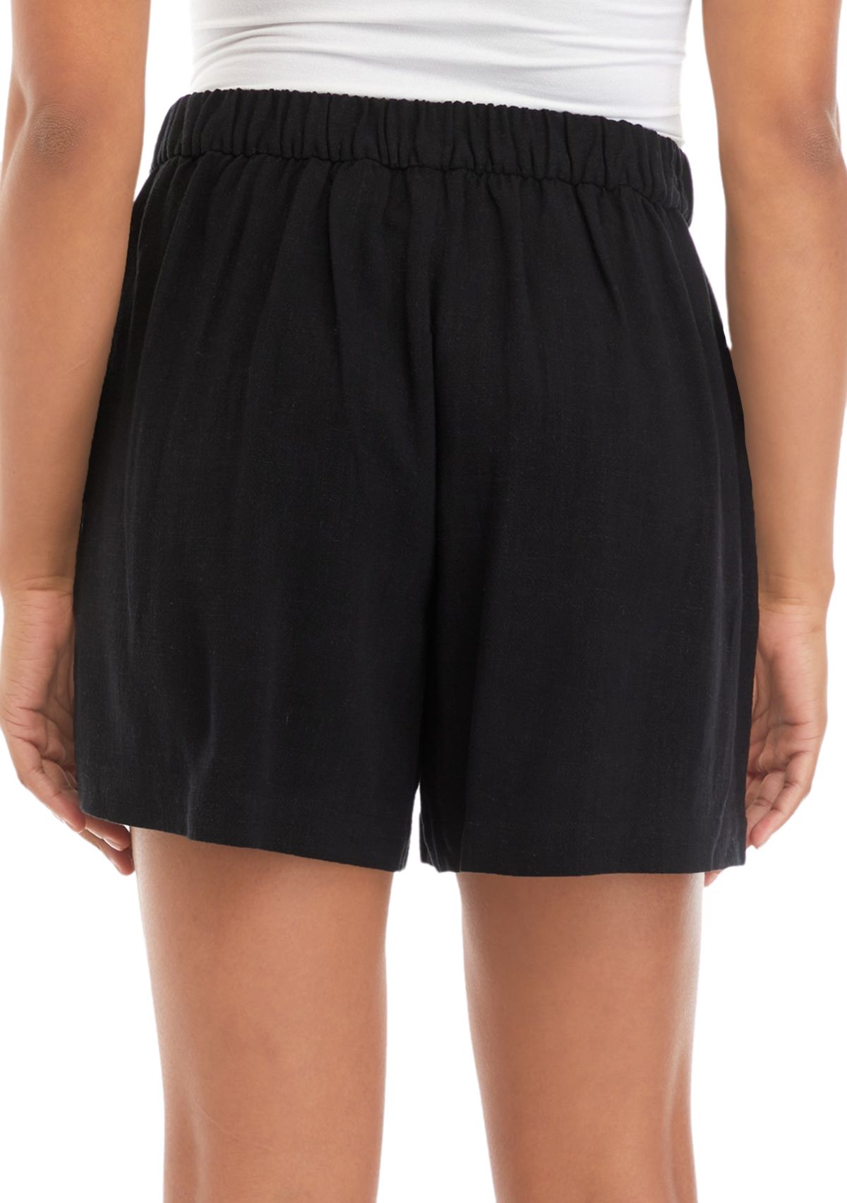 Petite Relaxed Pleat Front Shorts