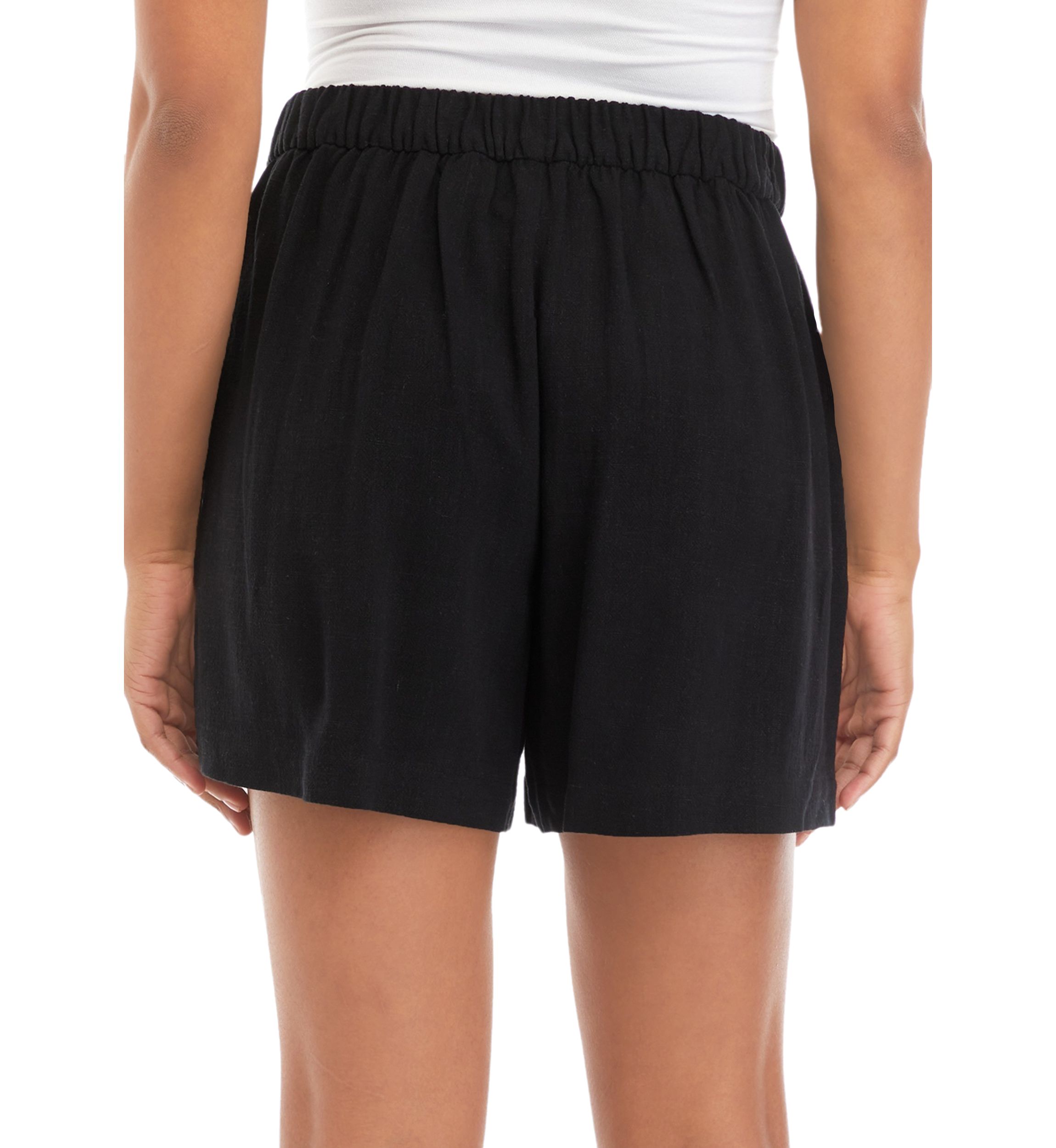 Petite Relaxed Pleat Front Shorts