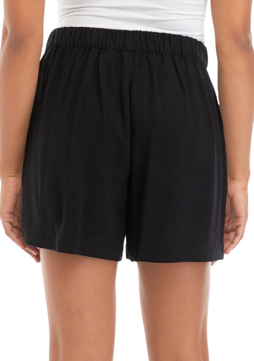 Petite Relaxed Pleat Front Shorts