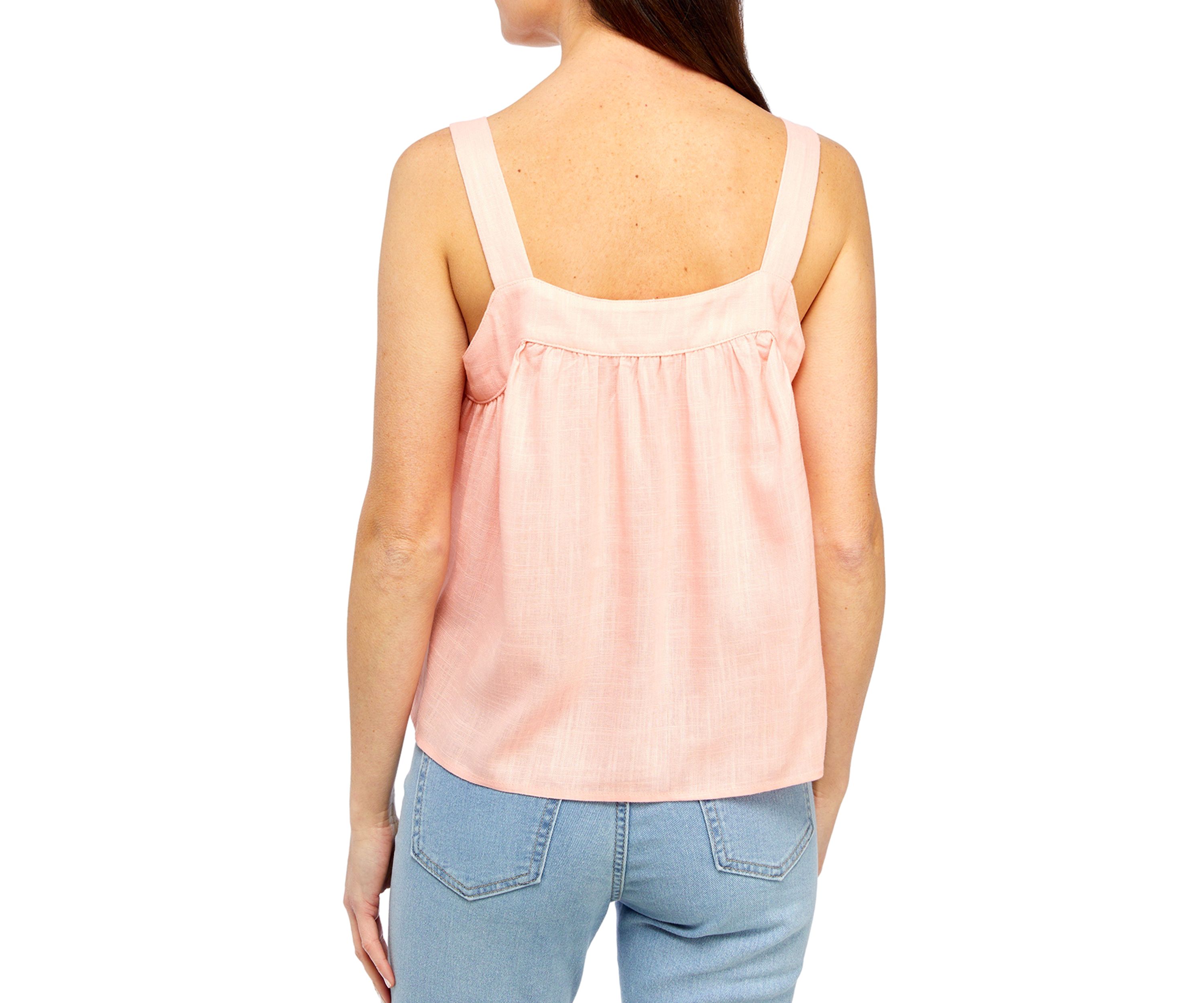 Petite Tie Neck Tank Top