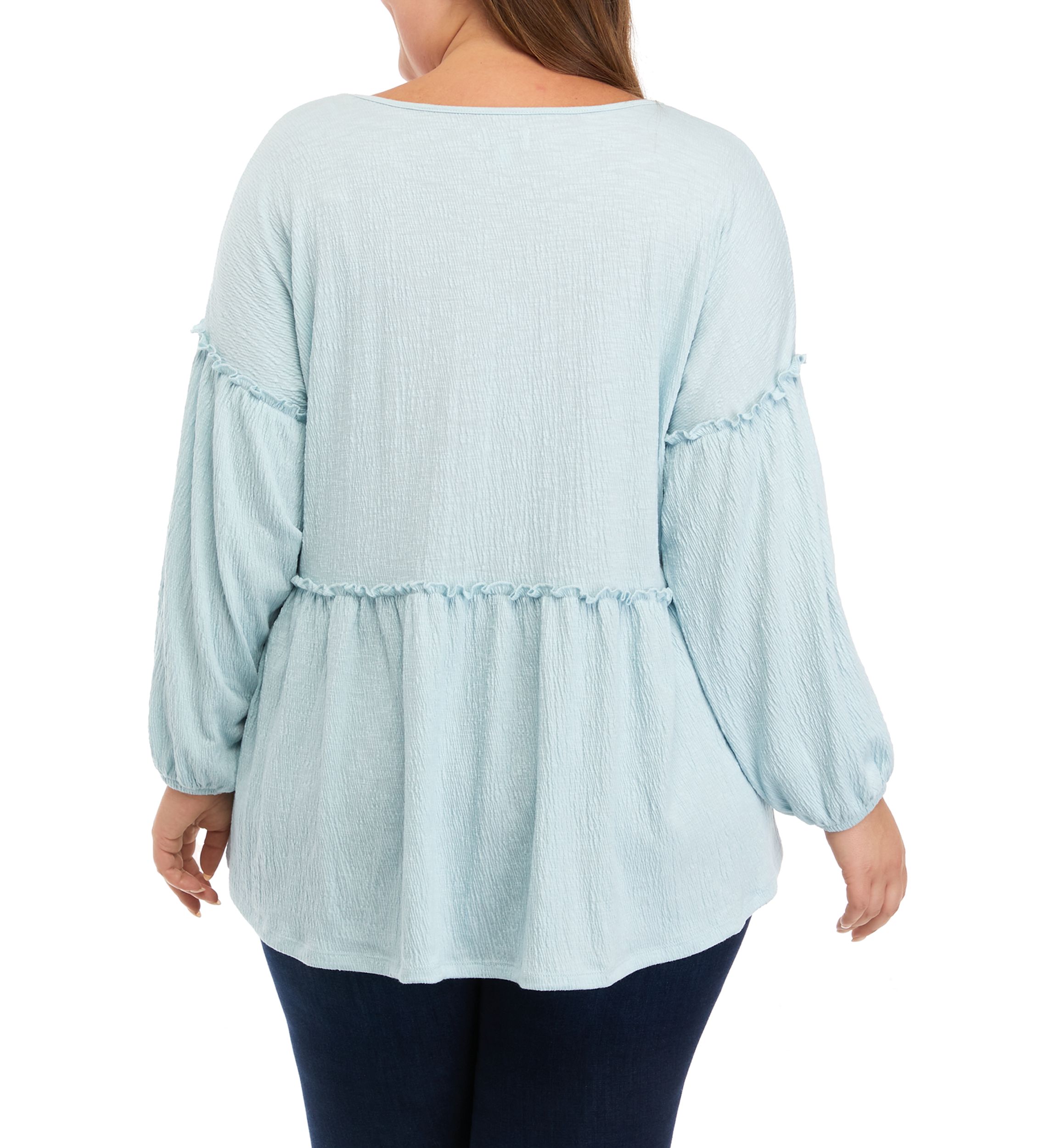 Plus Size Slouchy V-Neck Top 