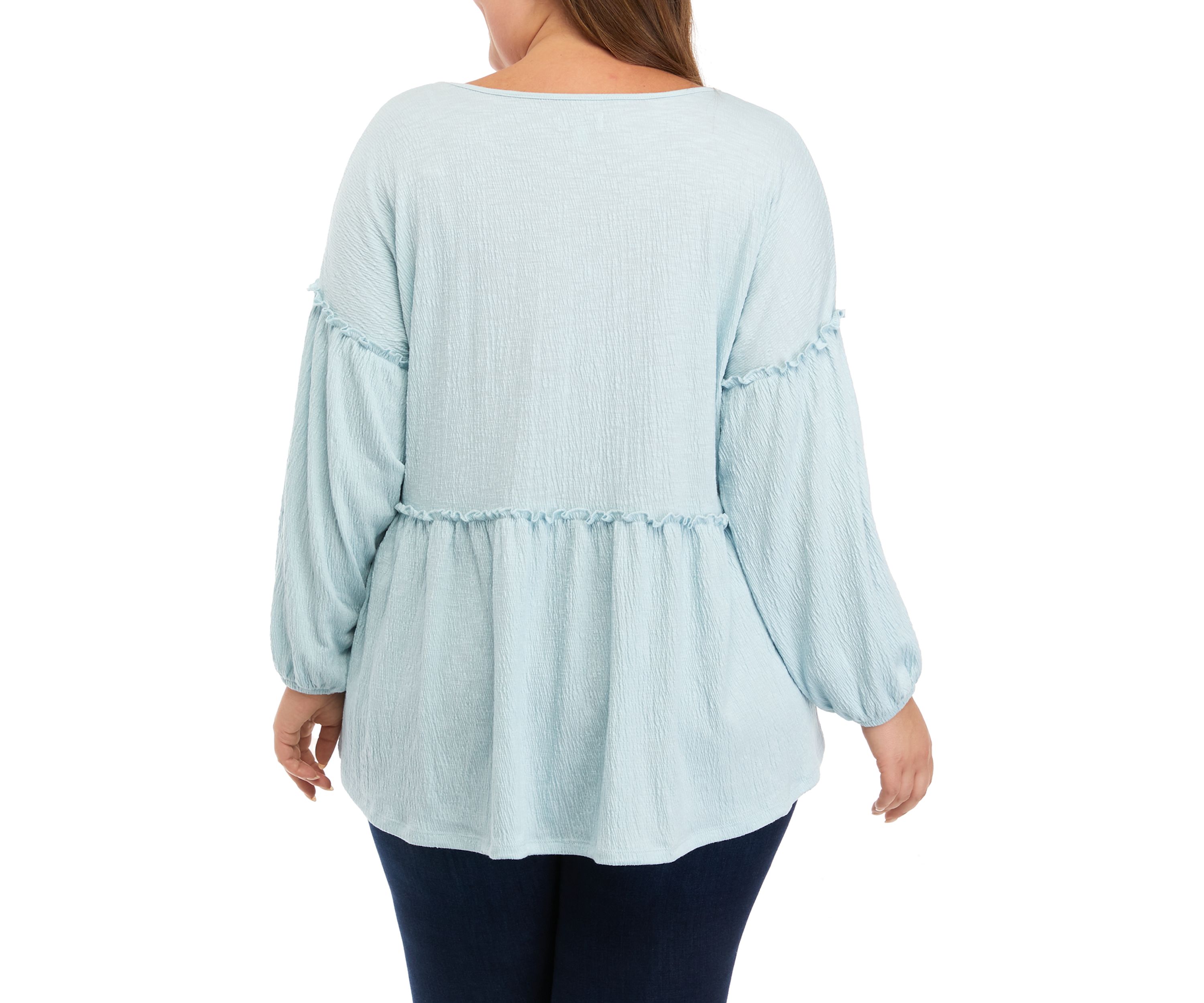 Plus Size Slouchy V-Neck Top 