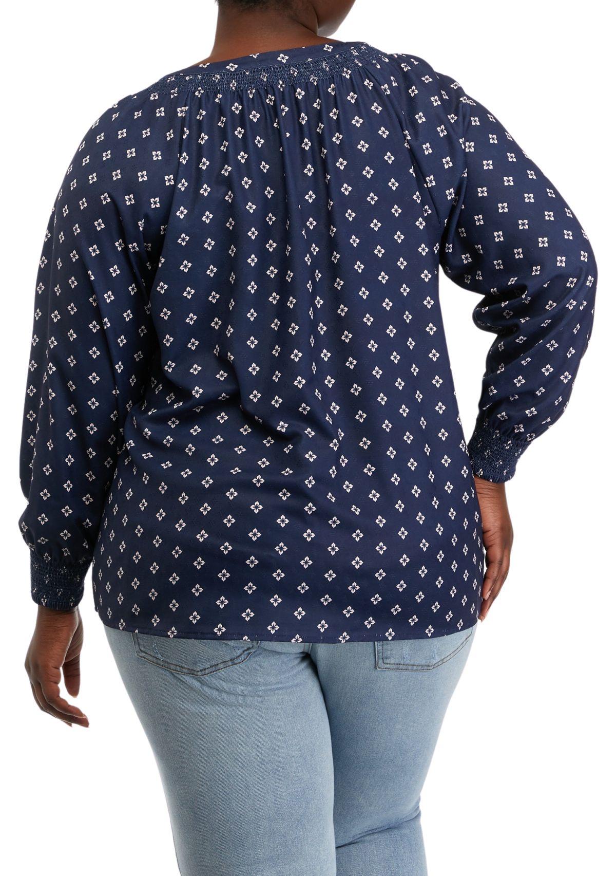 Plus Size Floral Printed Top