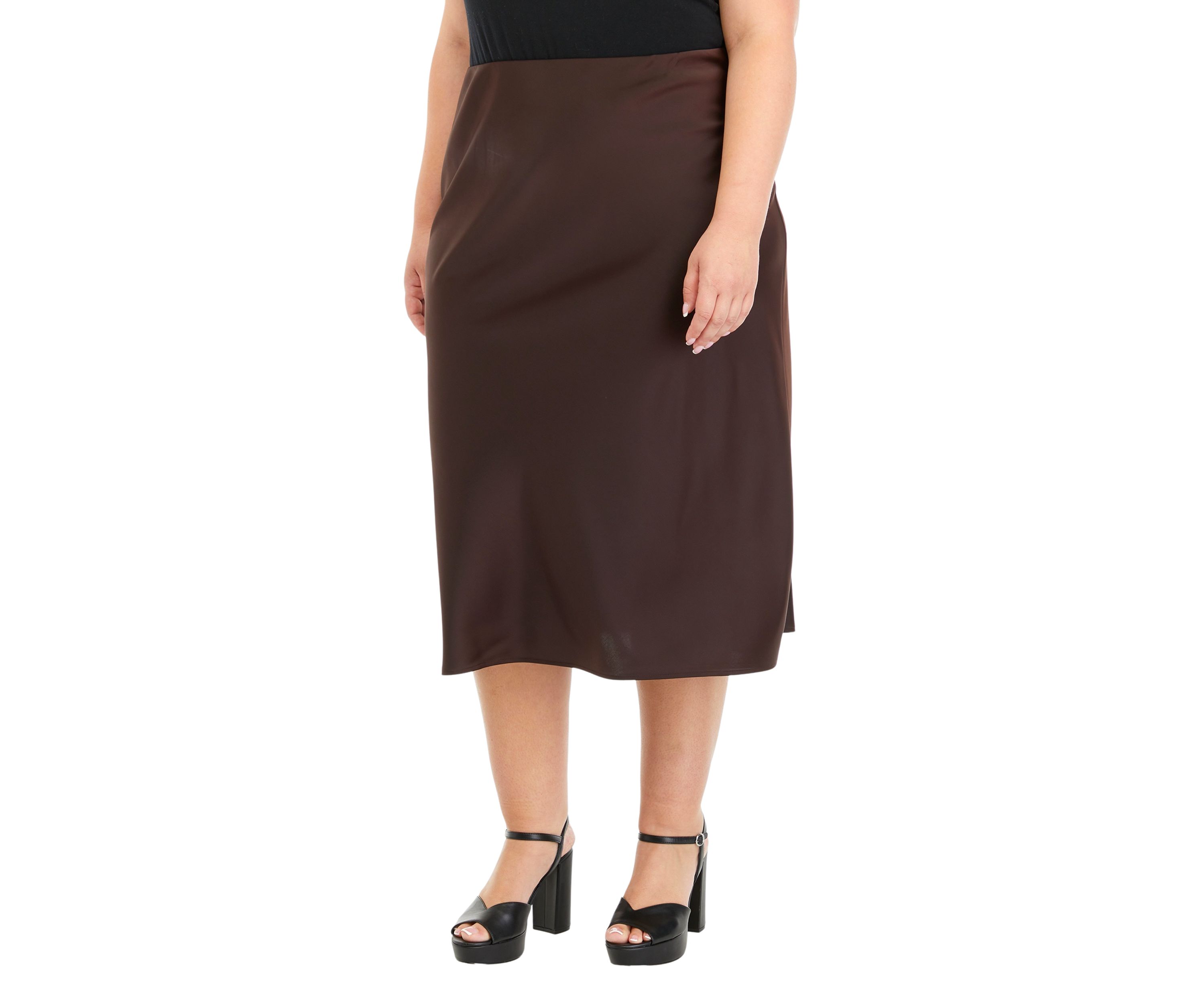 Plus Size Slip Skirt 